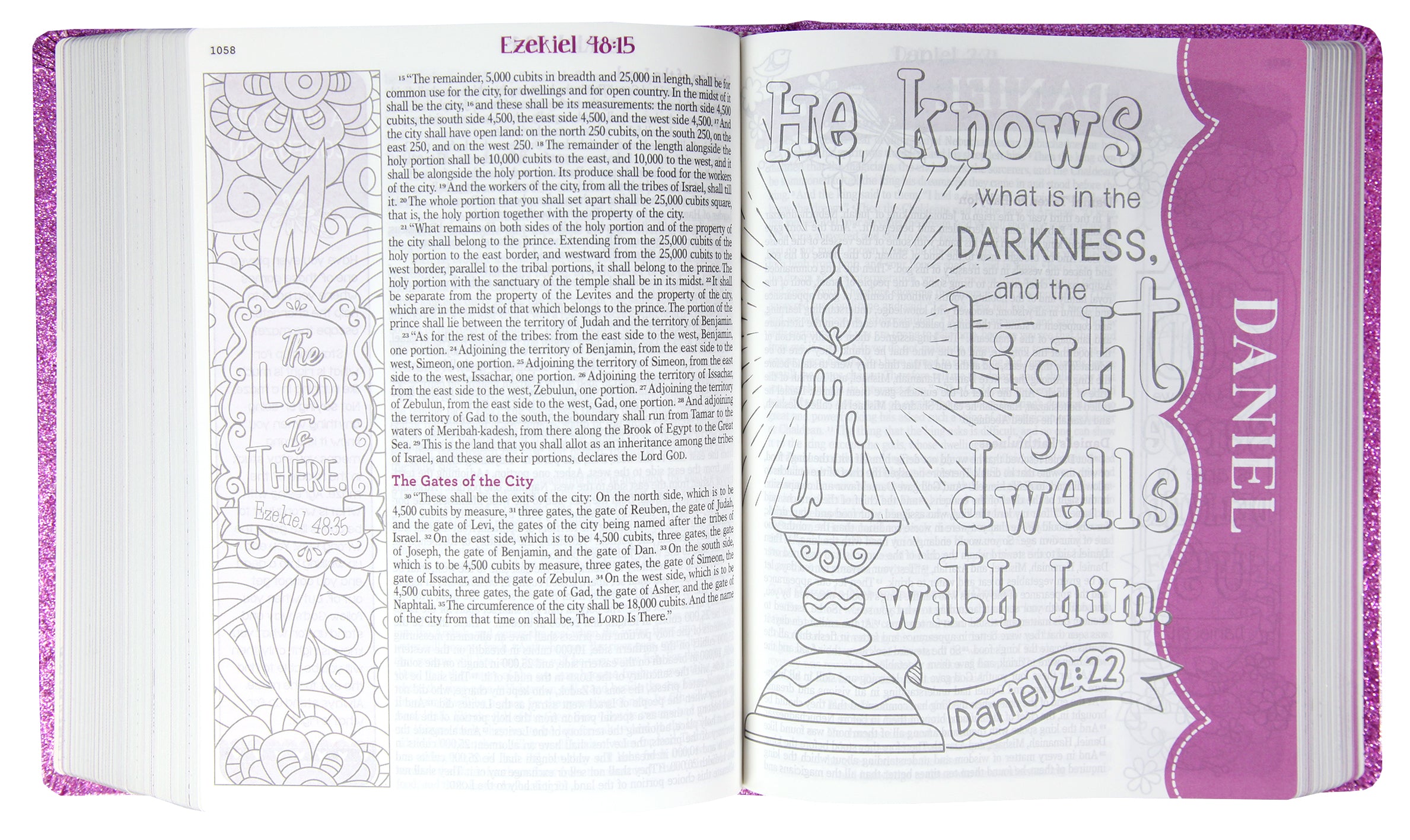 ESV My Creative Bible Pink Salsa Hardcover Luxleather