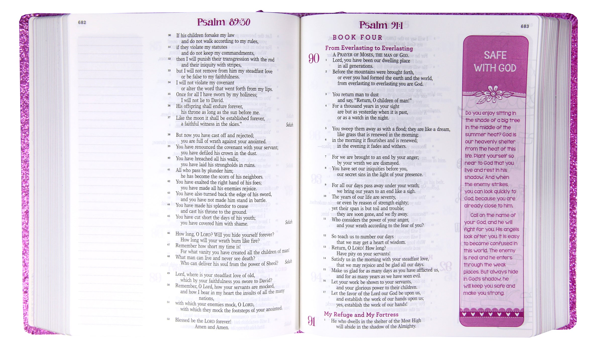 ESV My Creative Bible Purple Glitter Hardcover