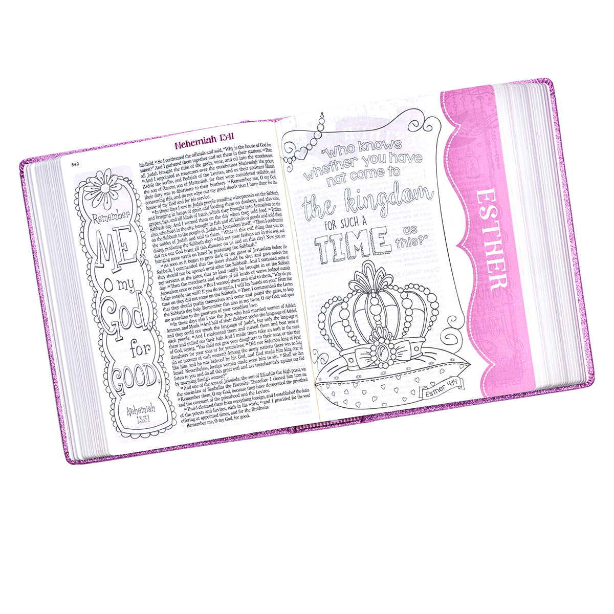 ESV My Creative Bible Purple Glitter Hardcover