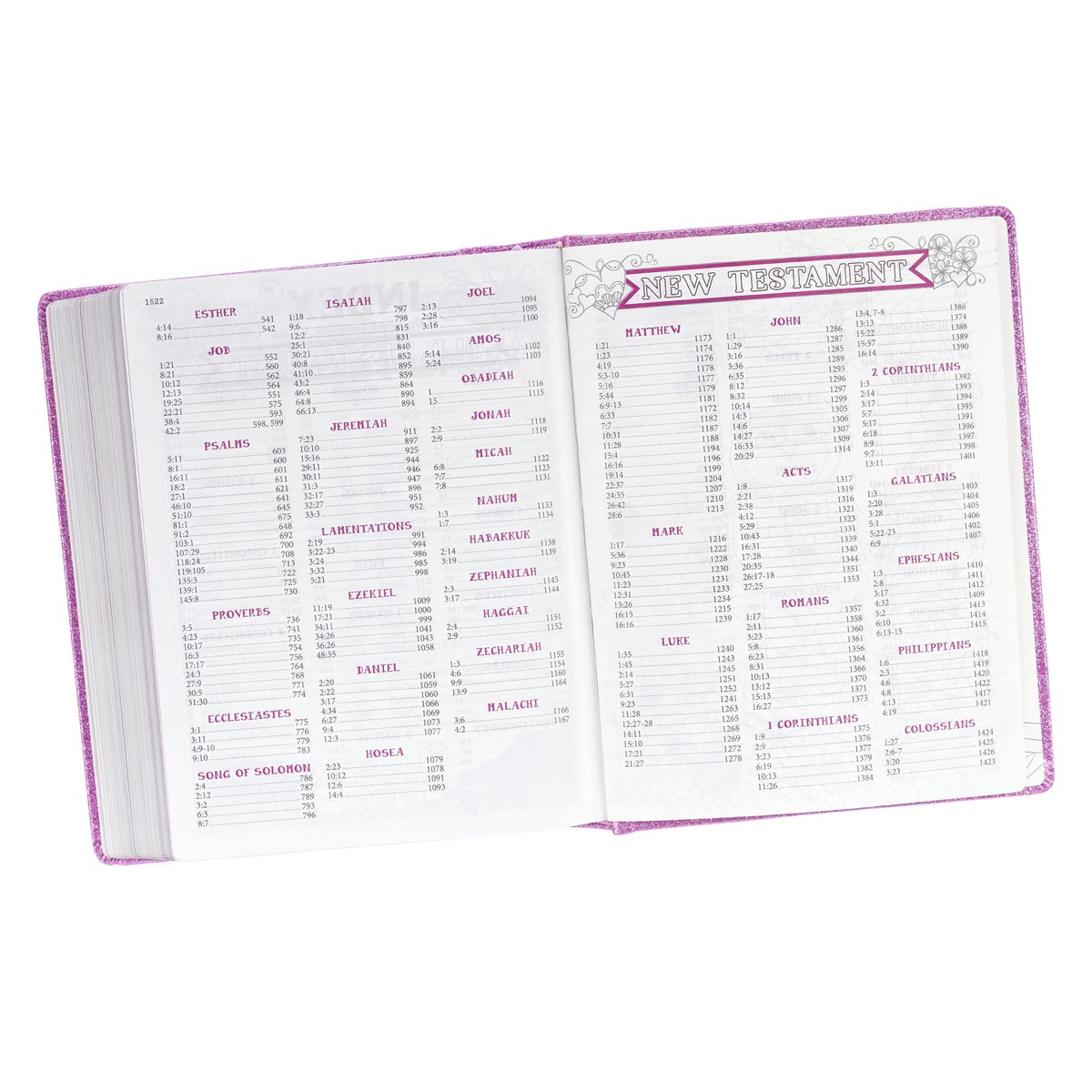 ESV My Creative Bible Purple Glitter Hardcover