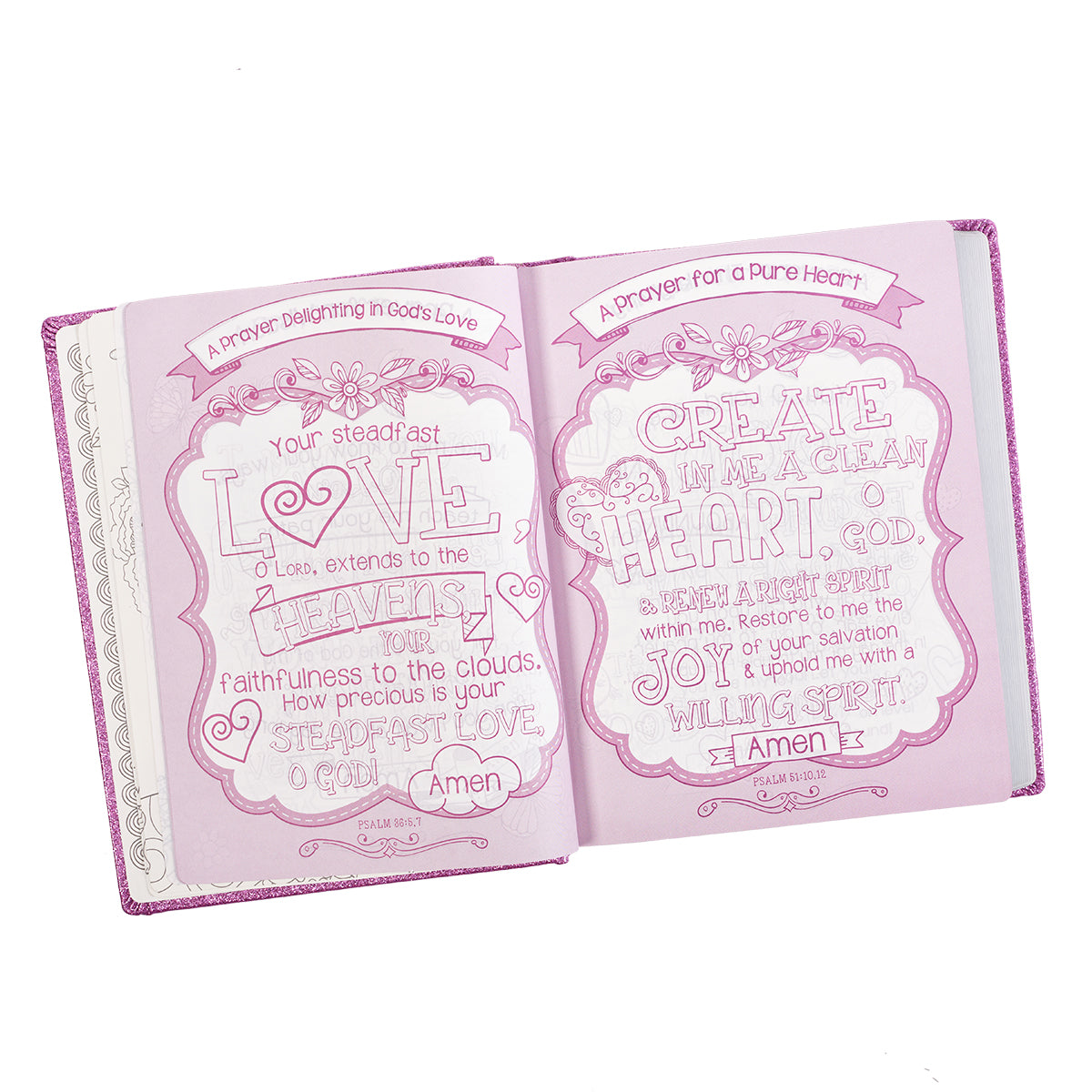 ESV My Creative Bible Purple Glitter Hardcover