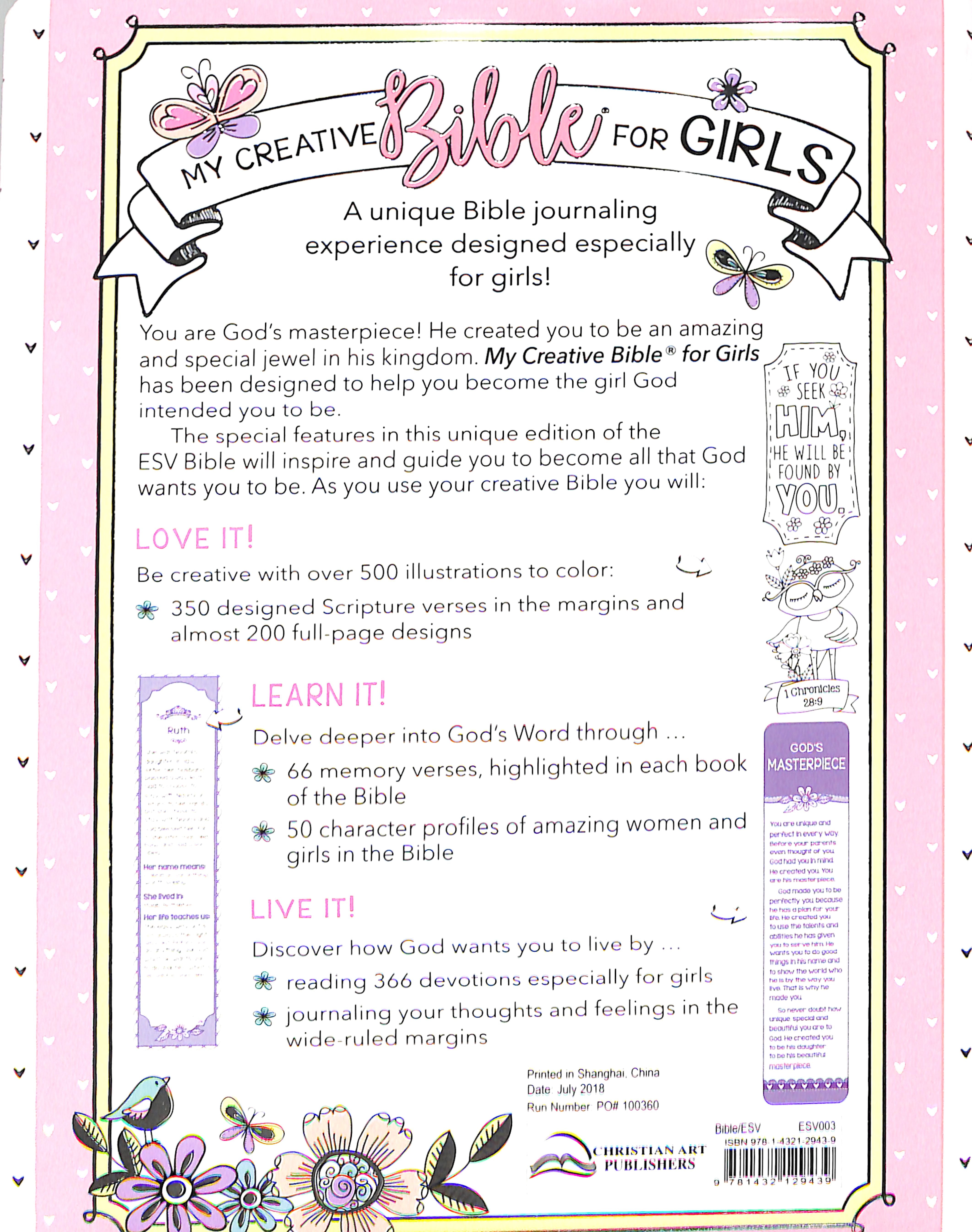 ESV My Creative Bible For Girls Softcover