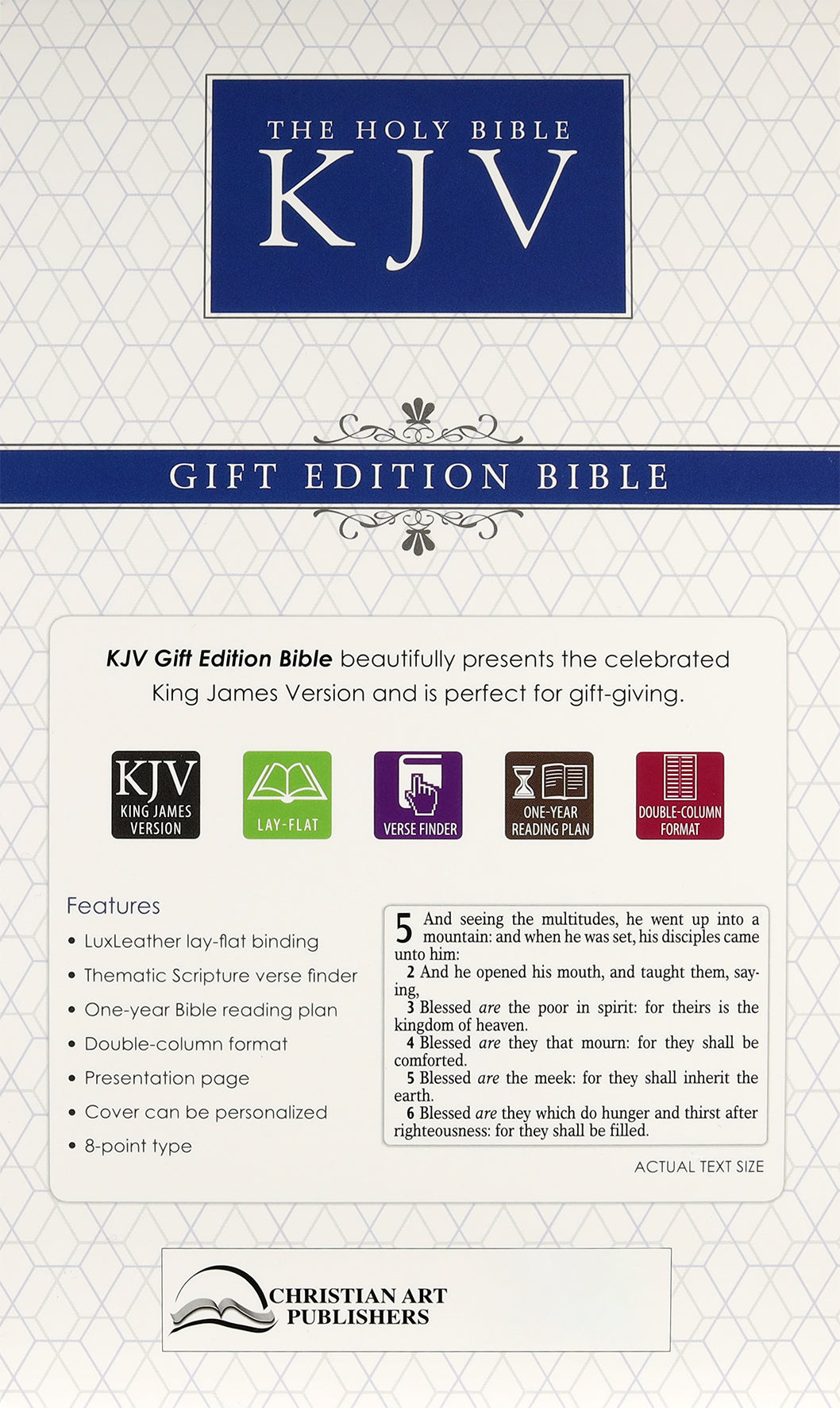 KJV Gift & Award Bible Tan (Black Letter Edition)