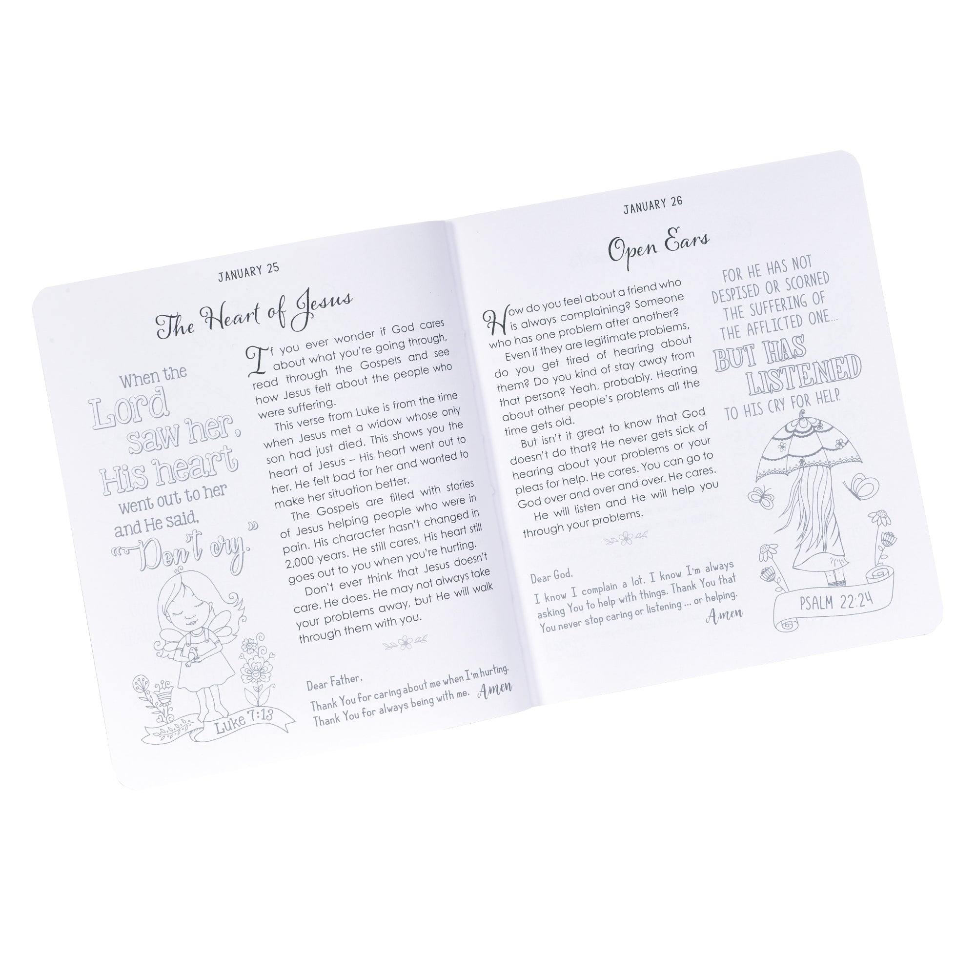 The Illustrated Devotional For Girls: 366 Devotions & Colouring in