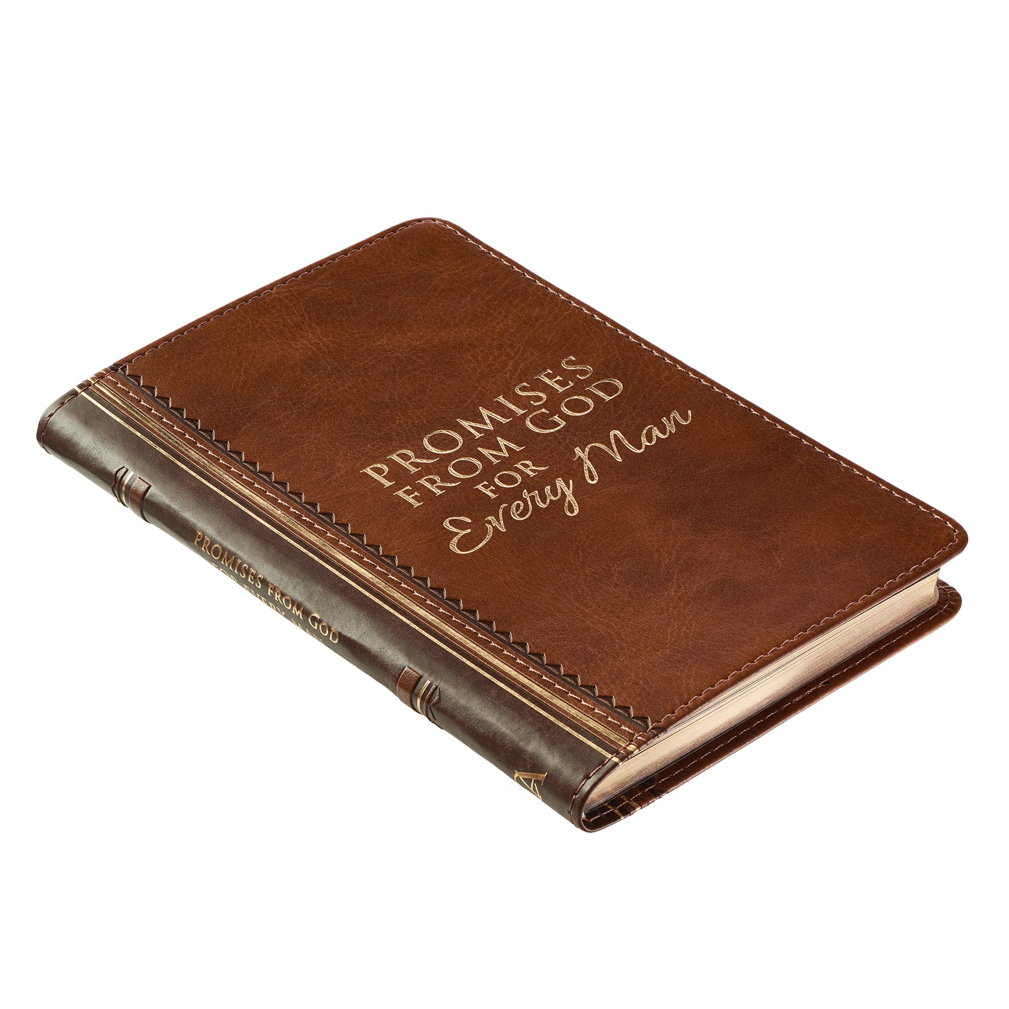 Promises From God For Every Man (Light Brown Luxleather)
