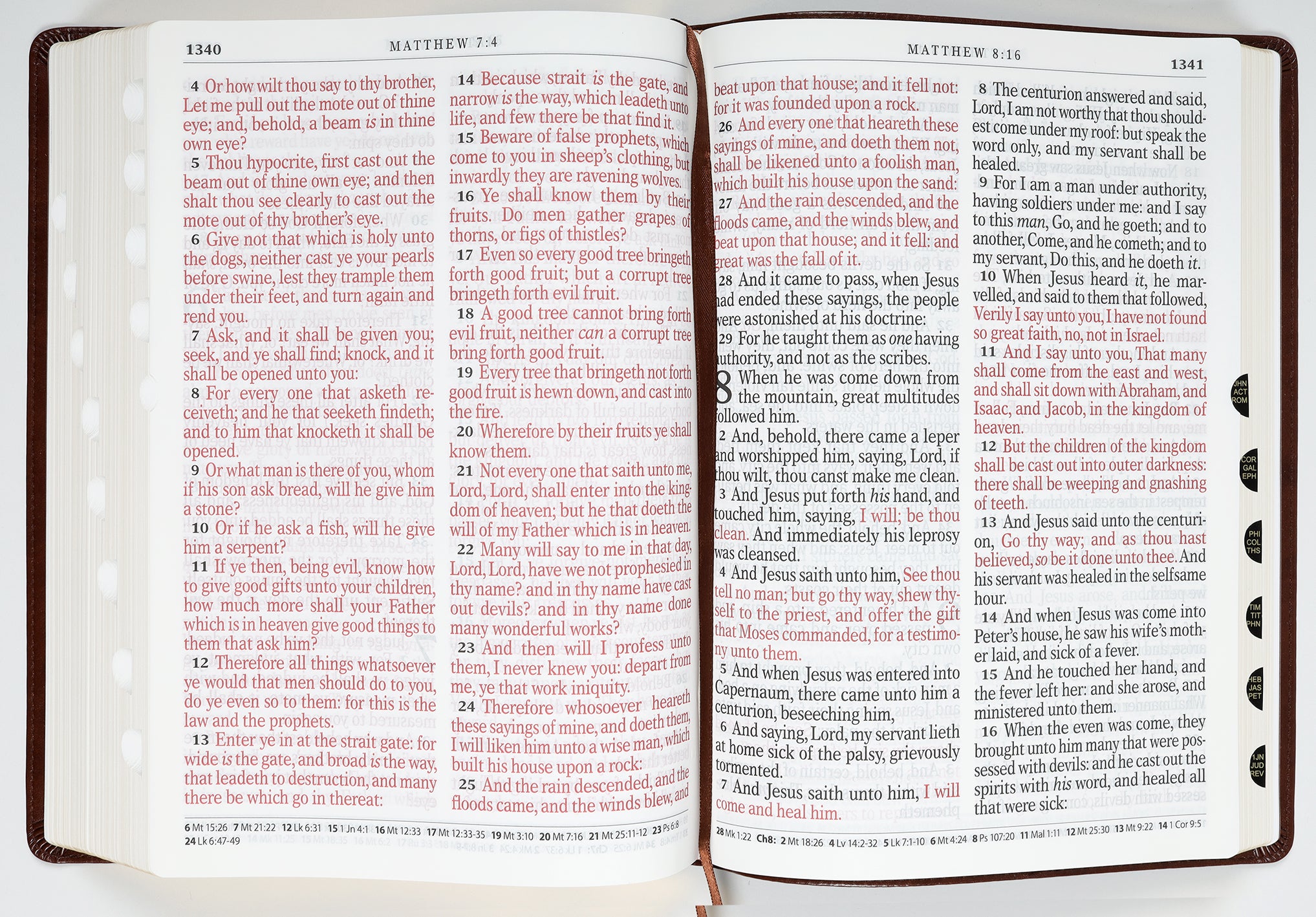KJV Super Giant Print Bible Brown (Red Letter Edition)