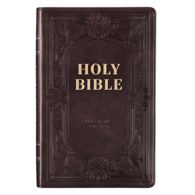 KJV Deluxe Gift Bible Indexed Dark Brown (Red Letter Edition)