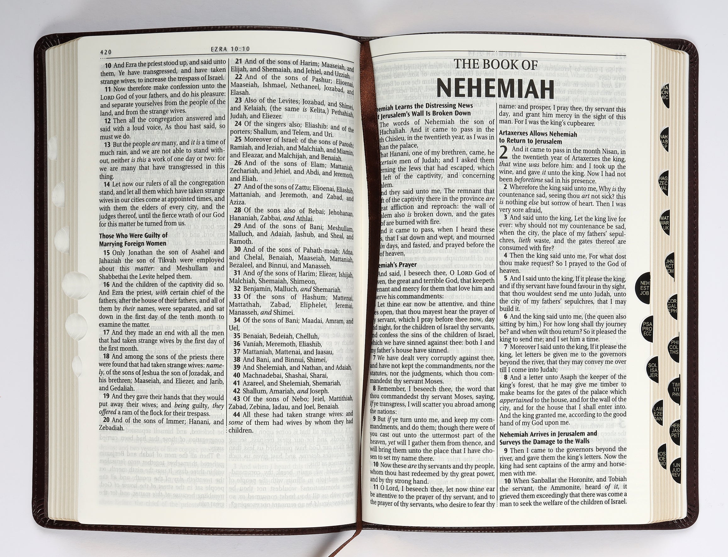 KJV Deluxe Gift Bible Indexed Dark Brown (Red Letter Edition)