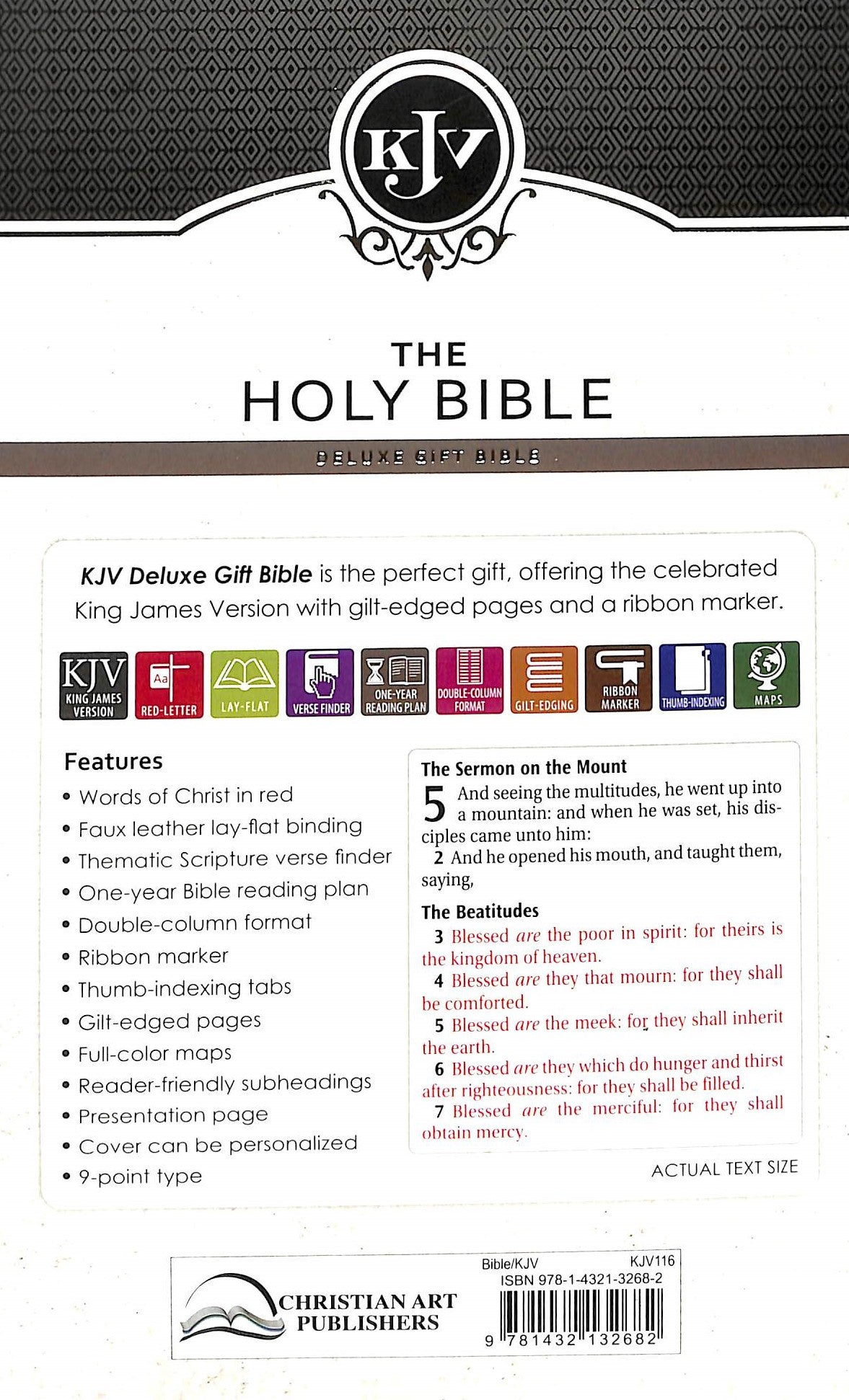 KJV Deluxe Gift Bible Indexed Purple (Red Letter Edition)