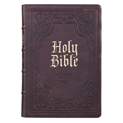 KJV Giant Print Bible Indexed Dark Brown (Red Letter Edition)