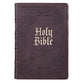 KJV Giant Print Bible Indexed Dark Brown (Red Letter Edition)