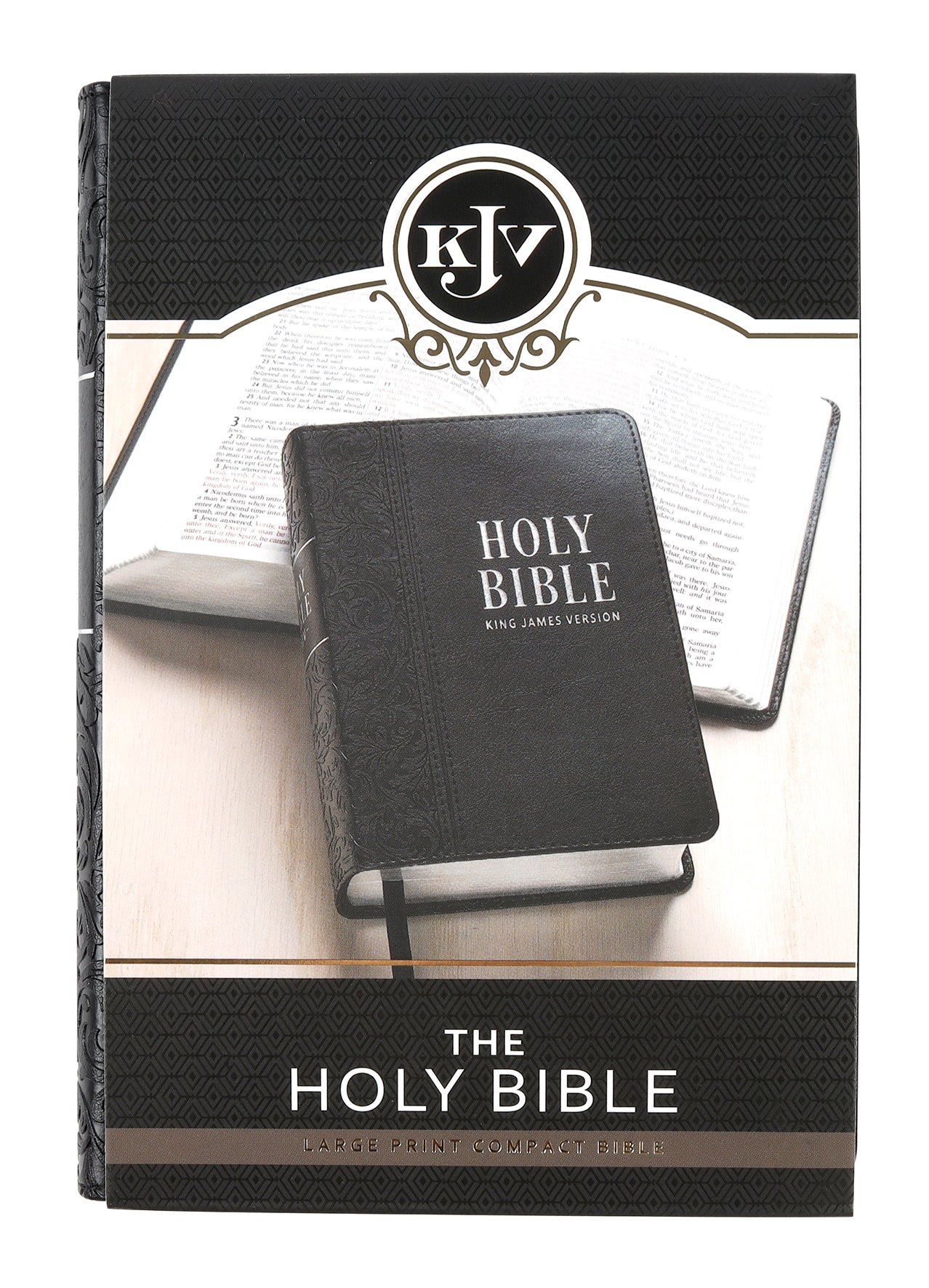KJV Compact Large Print Bible Black (Red Letter Edition)
