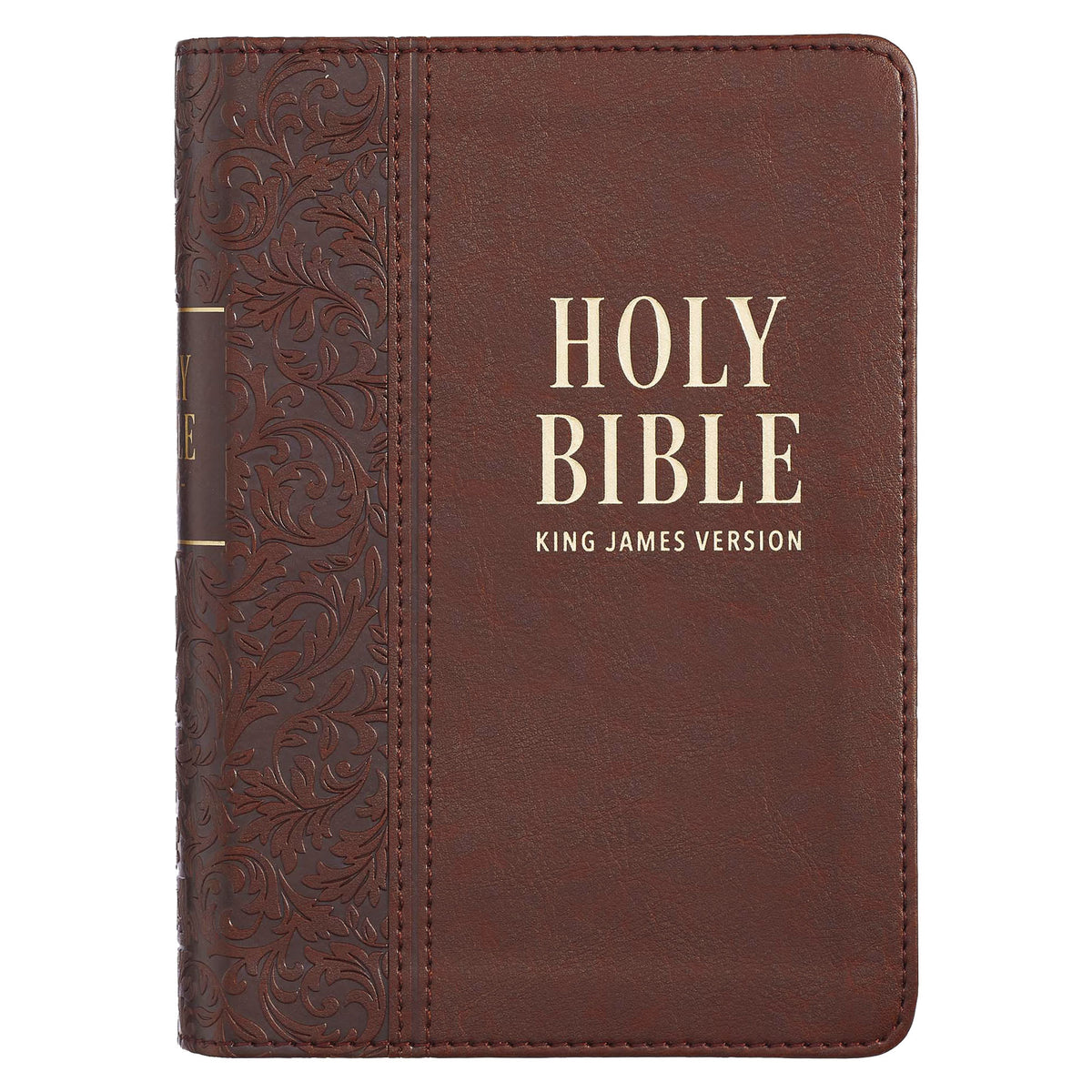 KJV Compact Large Print Bible Brown (Red Letter Edition)
