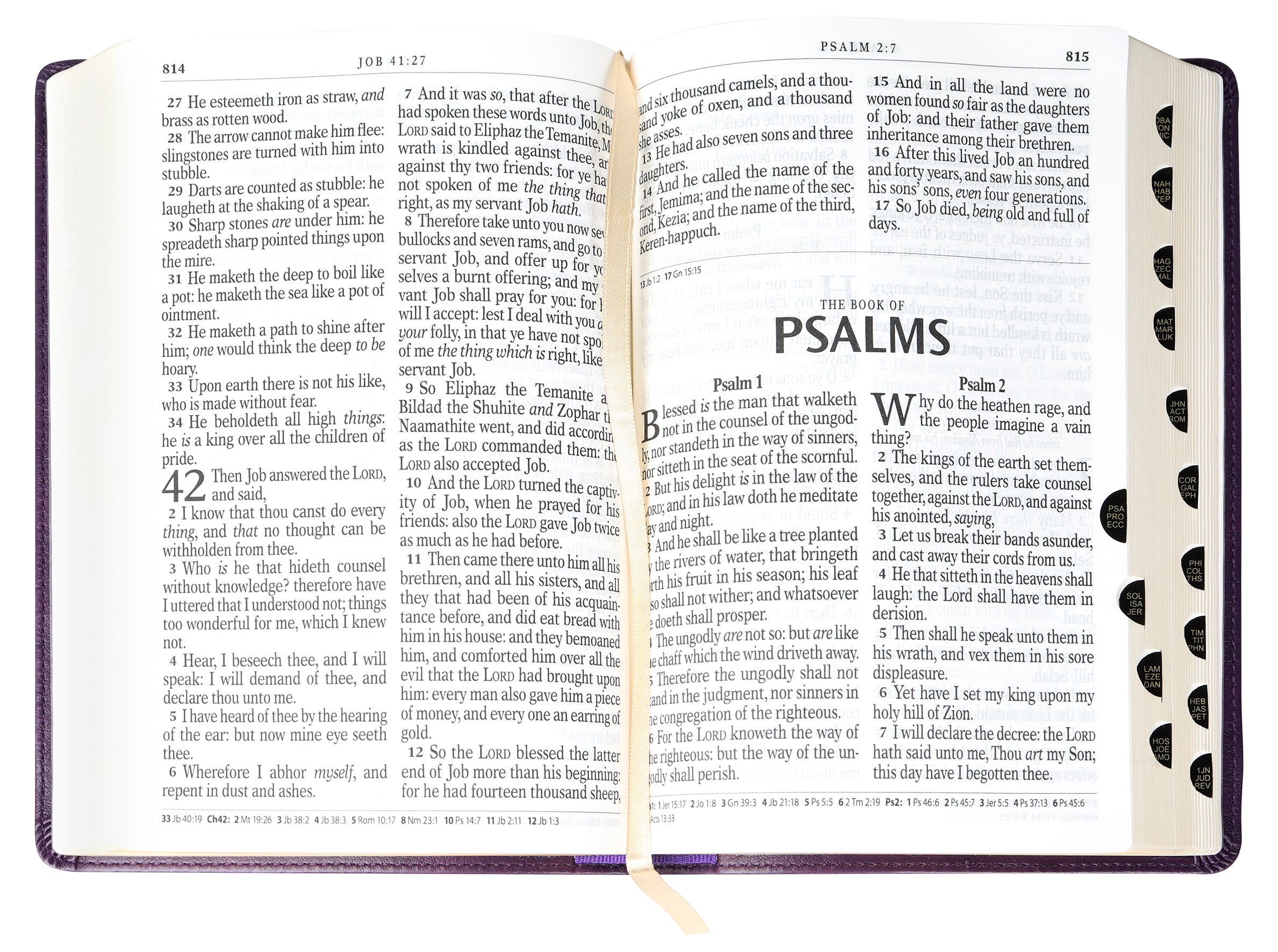 KJV Giant Print Bible Indexed Purple (Red Letter Edition)