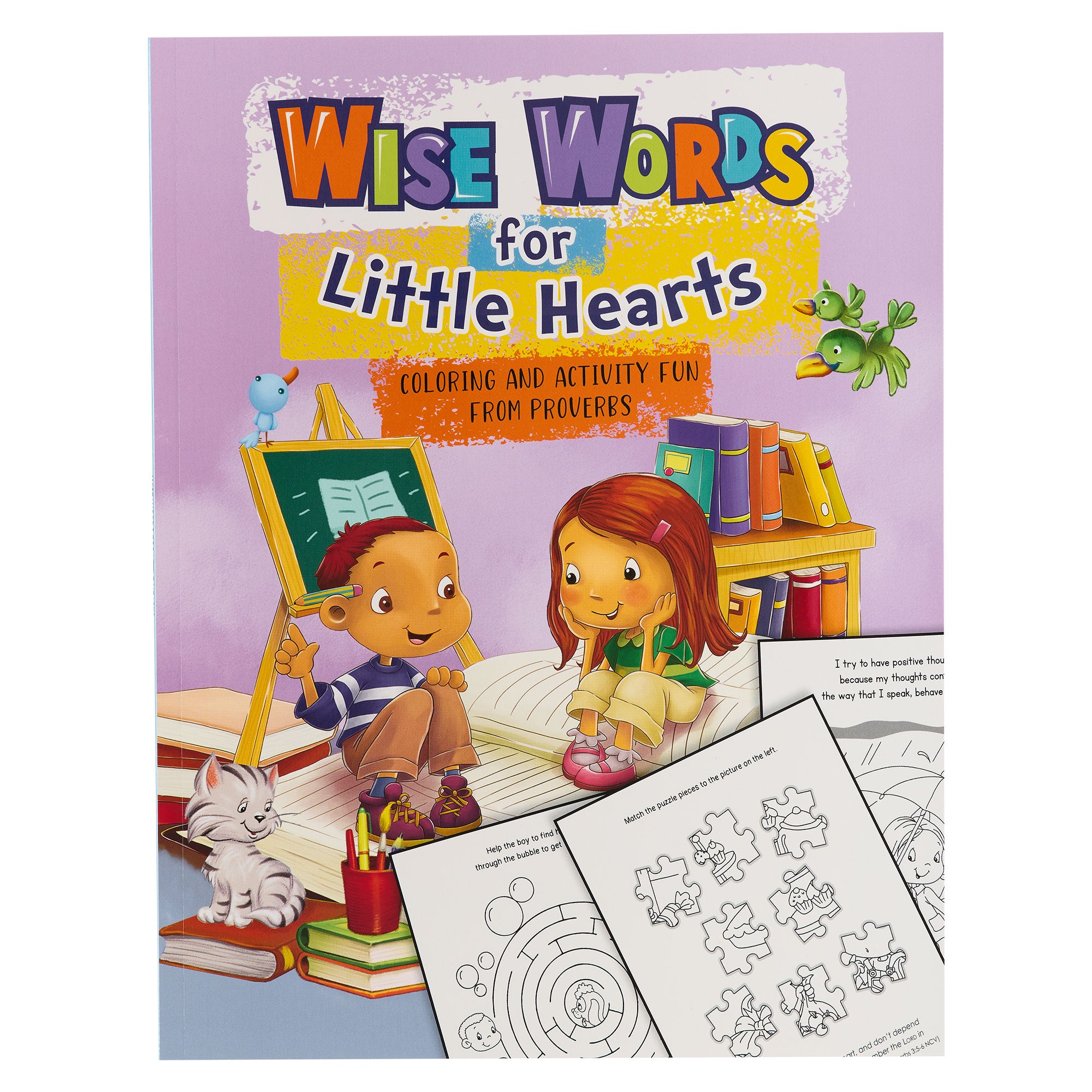 Wise Words For Little Hearts: Coloring and Activity Fun From Proverbs