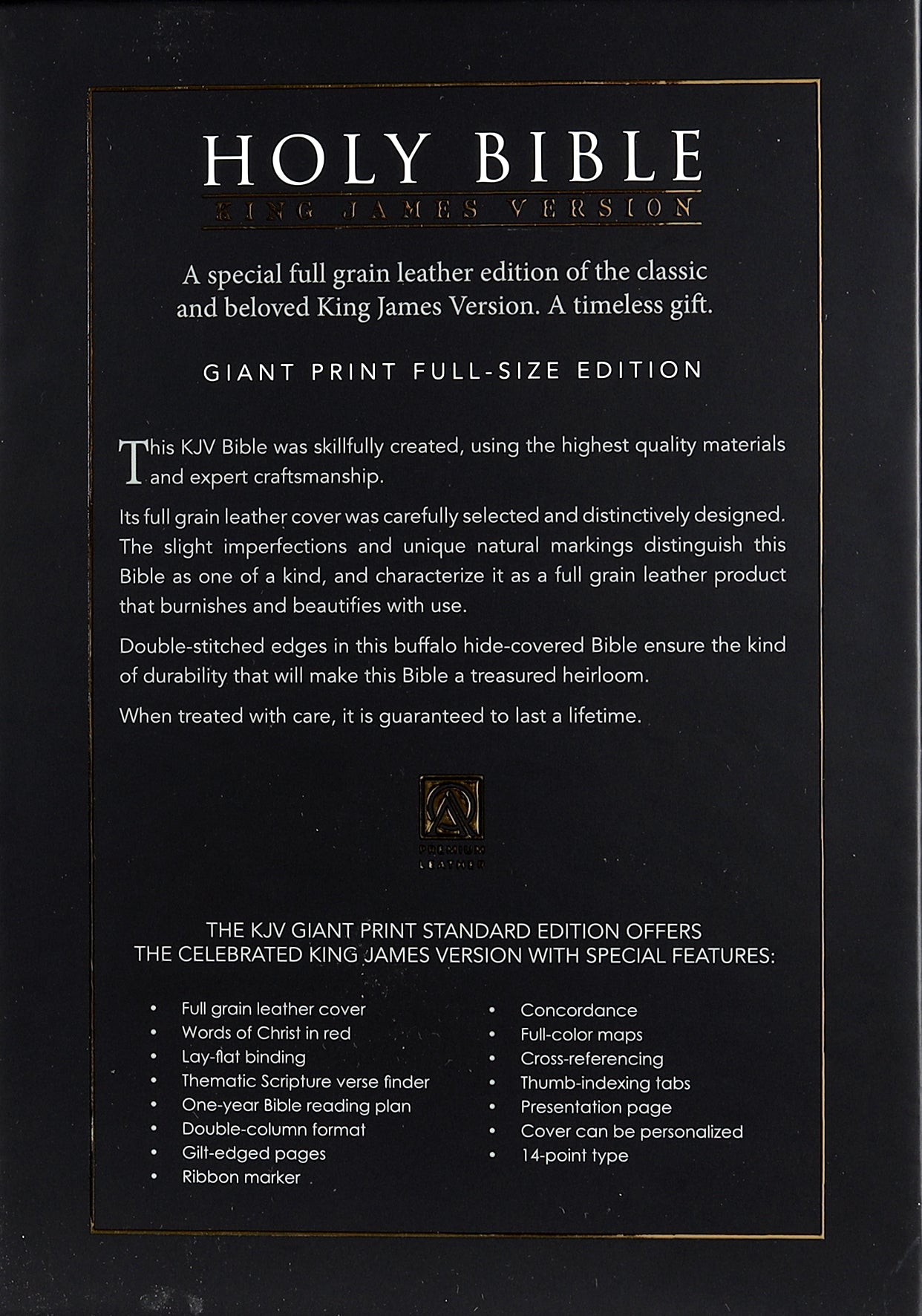 KJV Giant Print Bible Tan Indexed (Red Letter Edition)