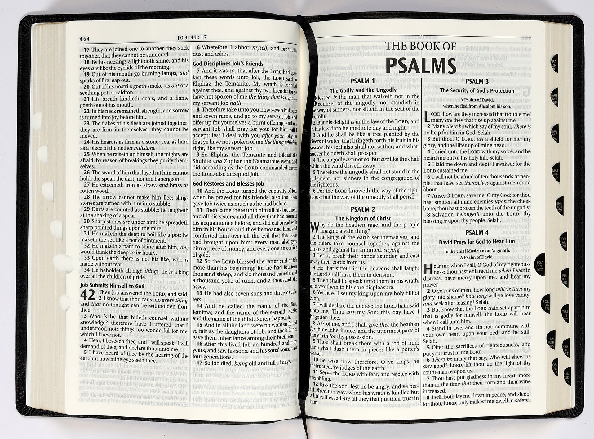 KJV Large Print Thinline Bible Black