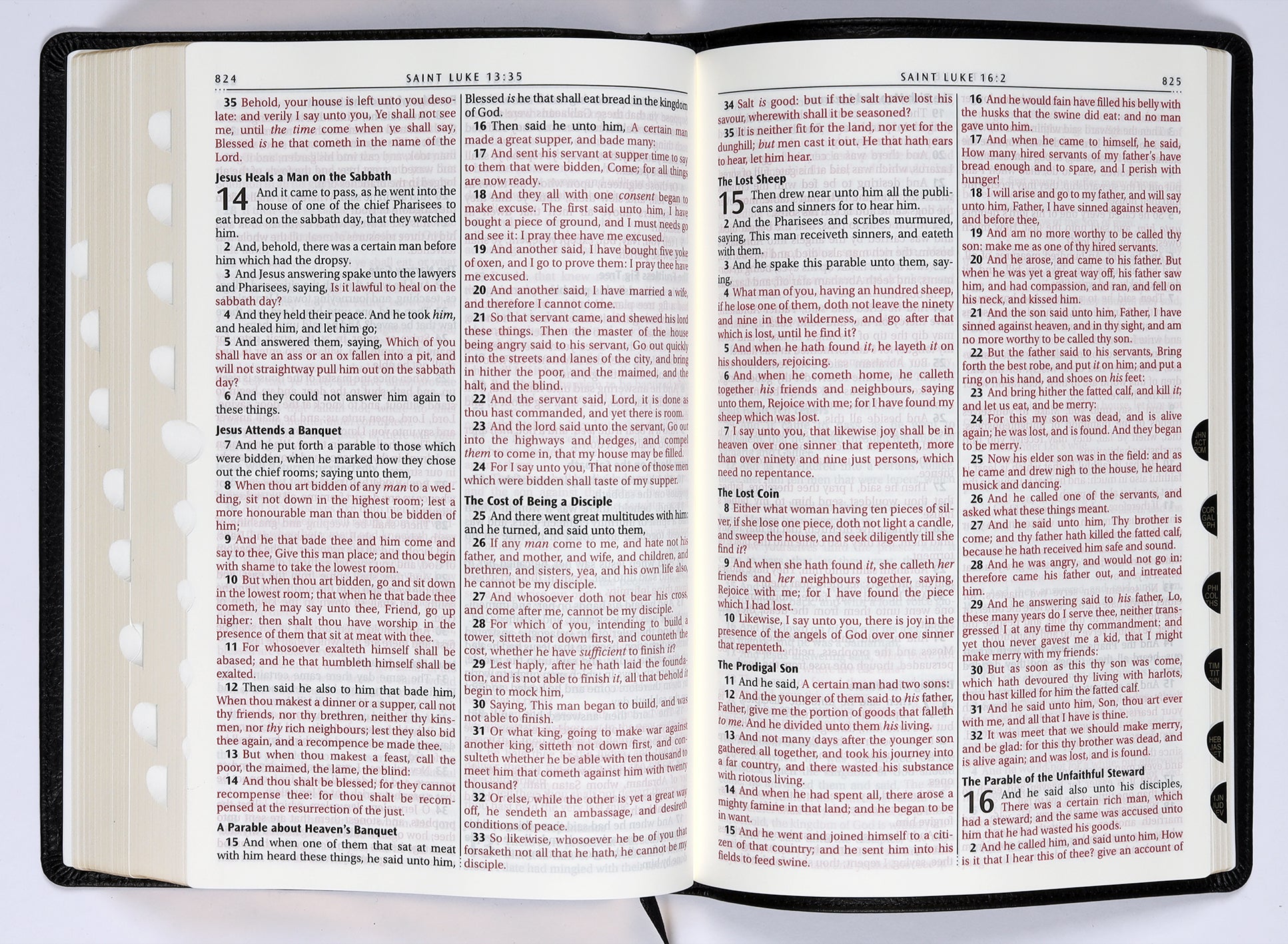 KJV Large Print Thinline Bible Black
