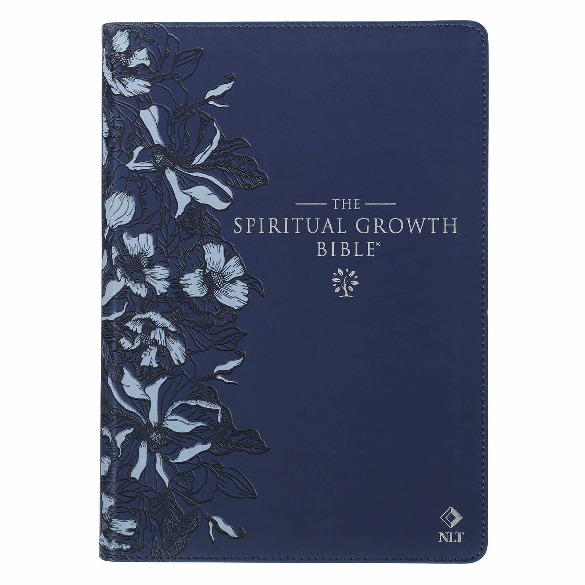 NLT Spiritual Growth Bible Navy Indexed