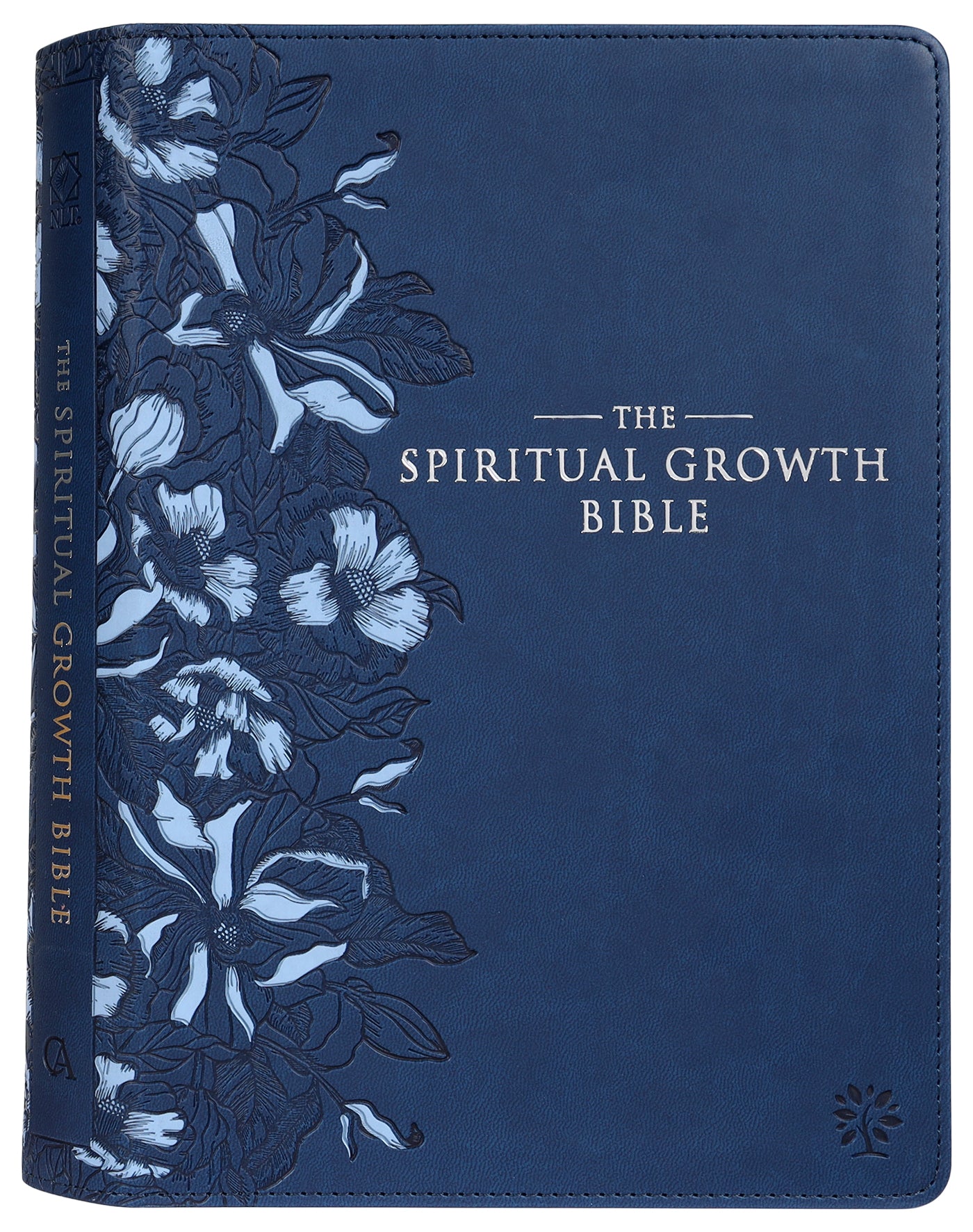 NLT Spiritual Growth Bible Navy Indexed
