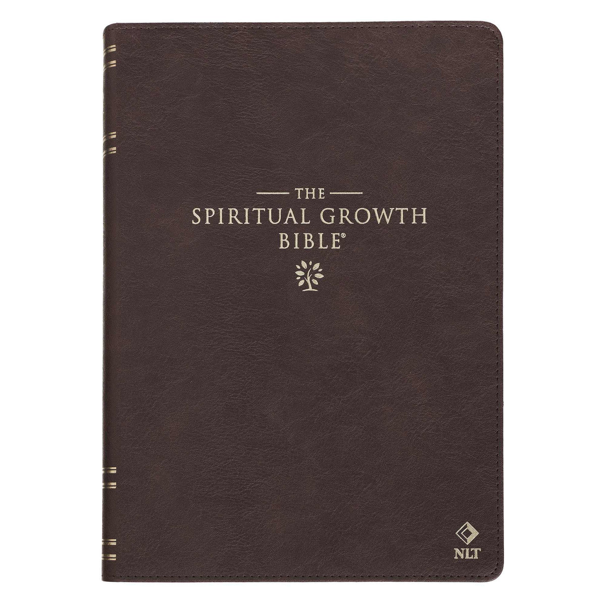 NLT Spiritual Growth Bible Espresso Brown Indexed