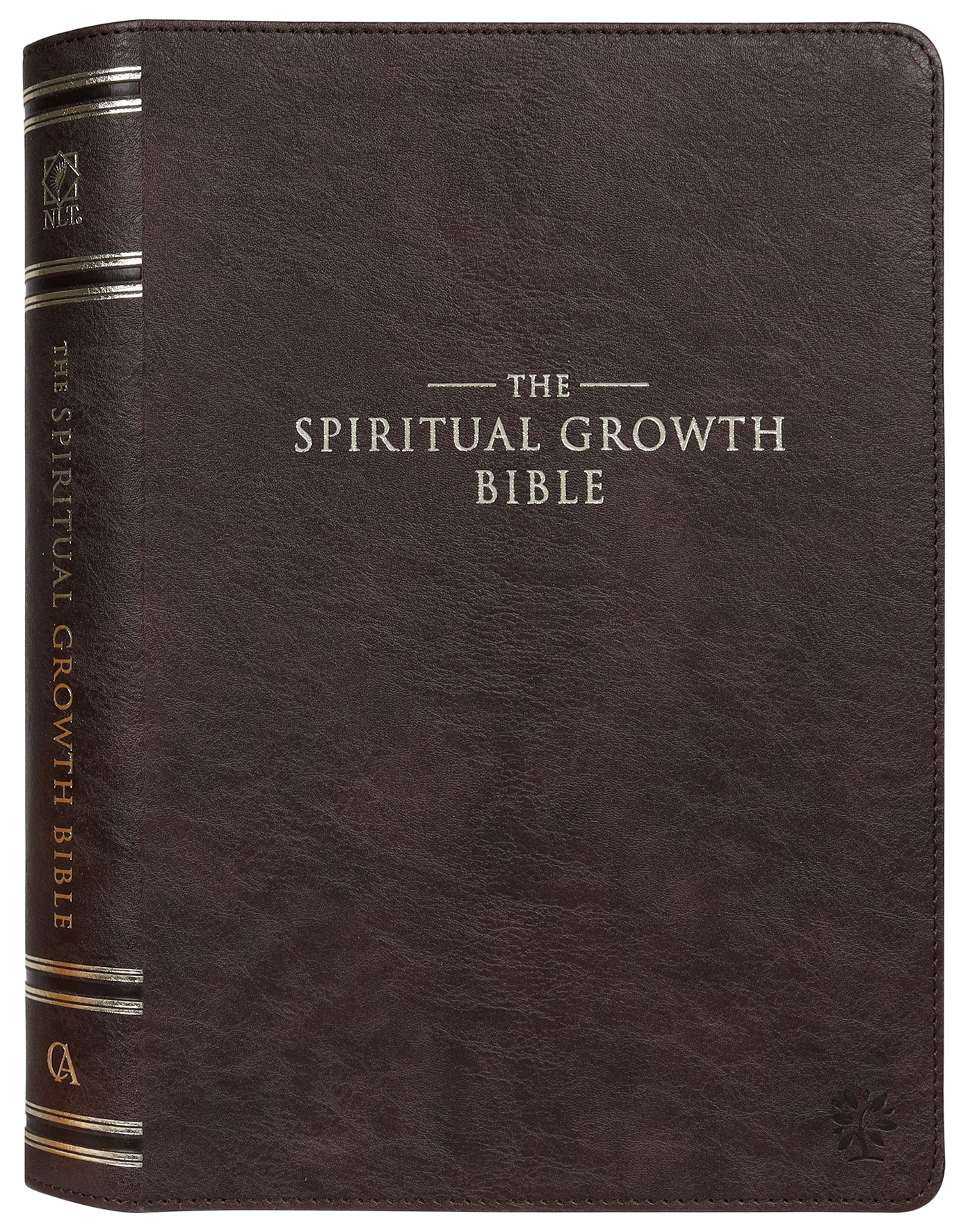 NLT Spiritual Growth Bible Espresso Brown Indexed