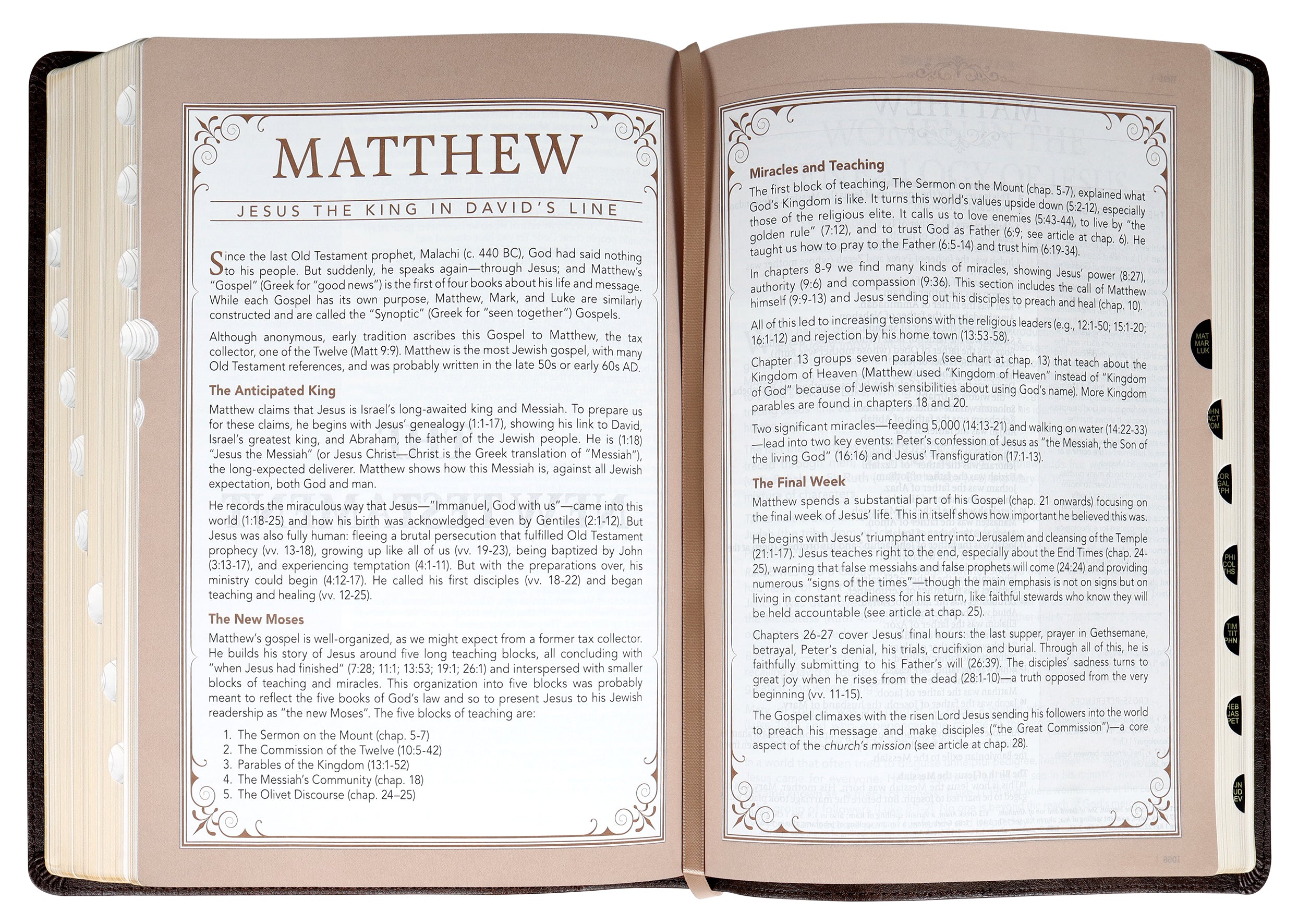 NLT Spiritual Growth Bible Espresso Brown Indexed