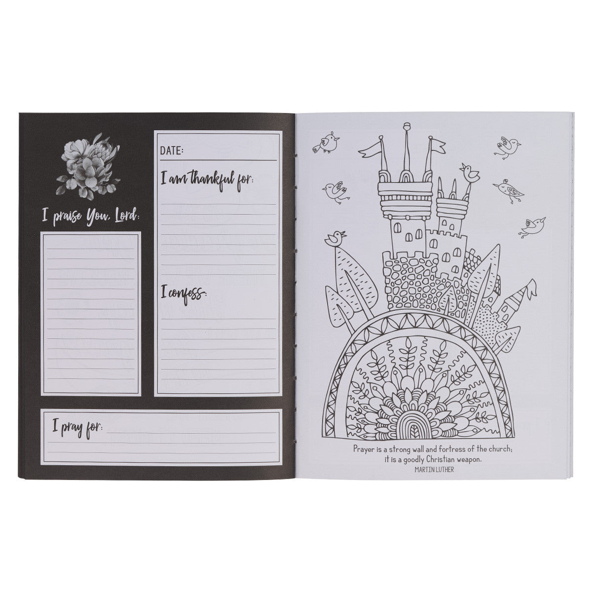 Pray More Worry Less: A Colouring Prayer Journal (Adult Colouring Book Series)