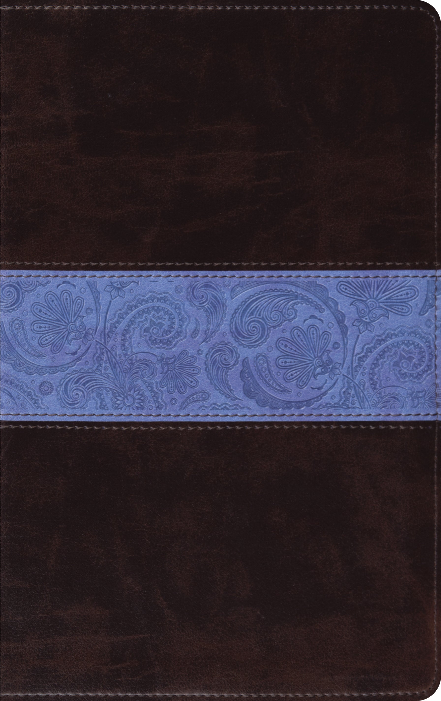 ESV Thinline Chocolate Blue Paisley Band (Red Letter Edition)