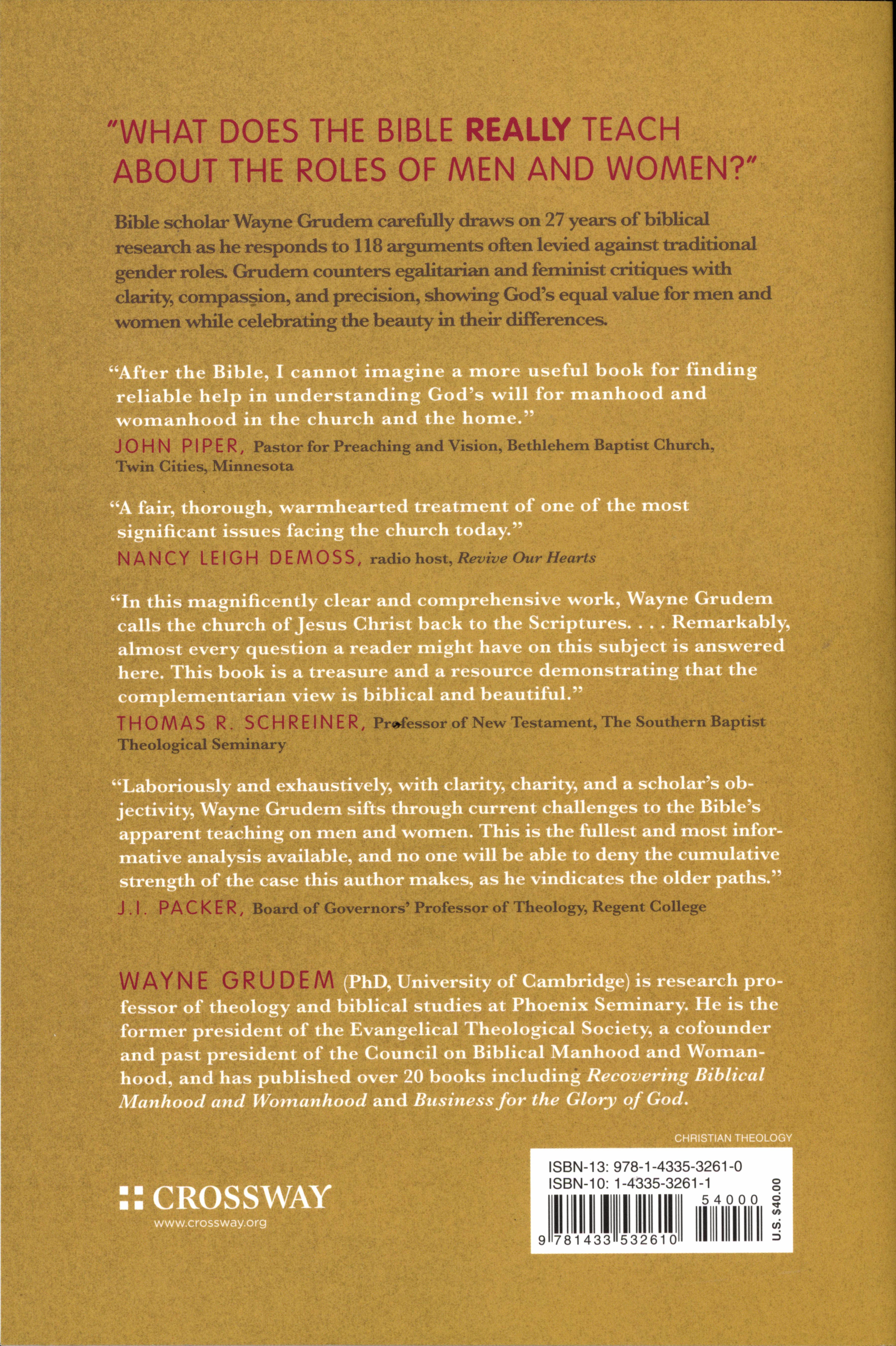 Evangelical Feminism and Biblical Truth: An Analysis of More Than 100 Disputed Questions