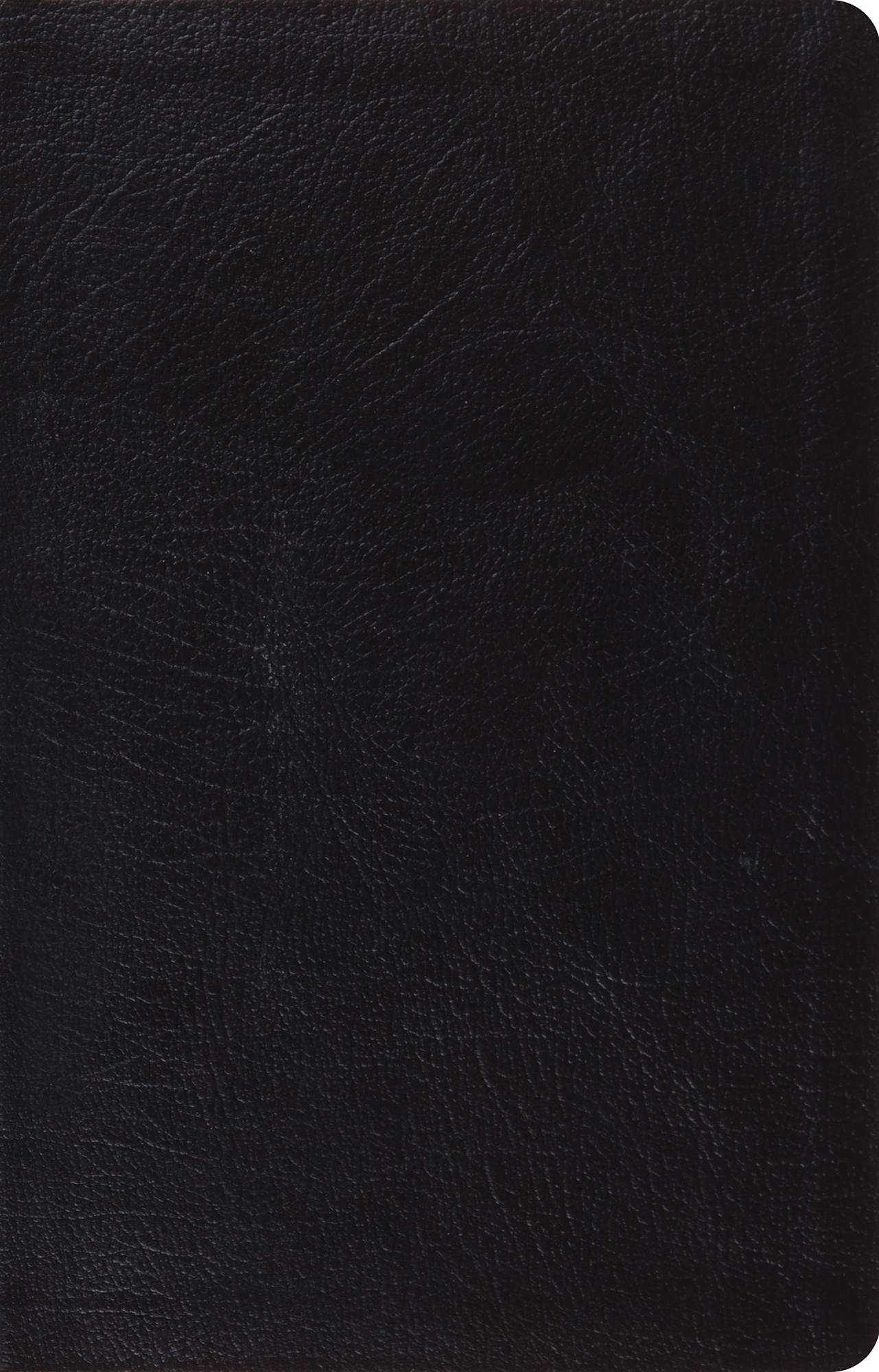 ESV Large Print Thinline Reference Bible Black (Black Letter Edition)