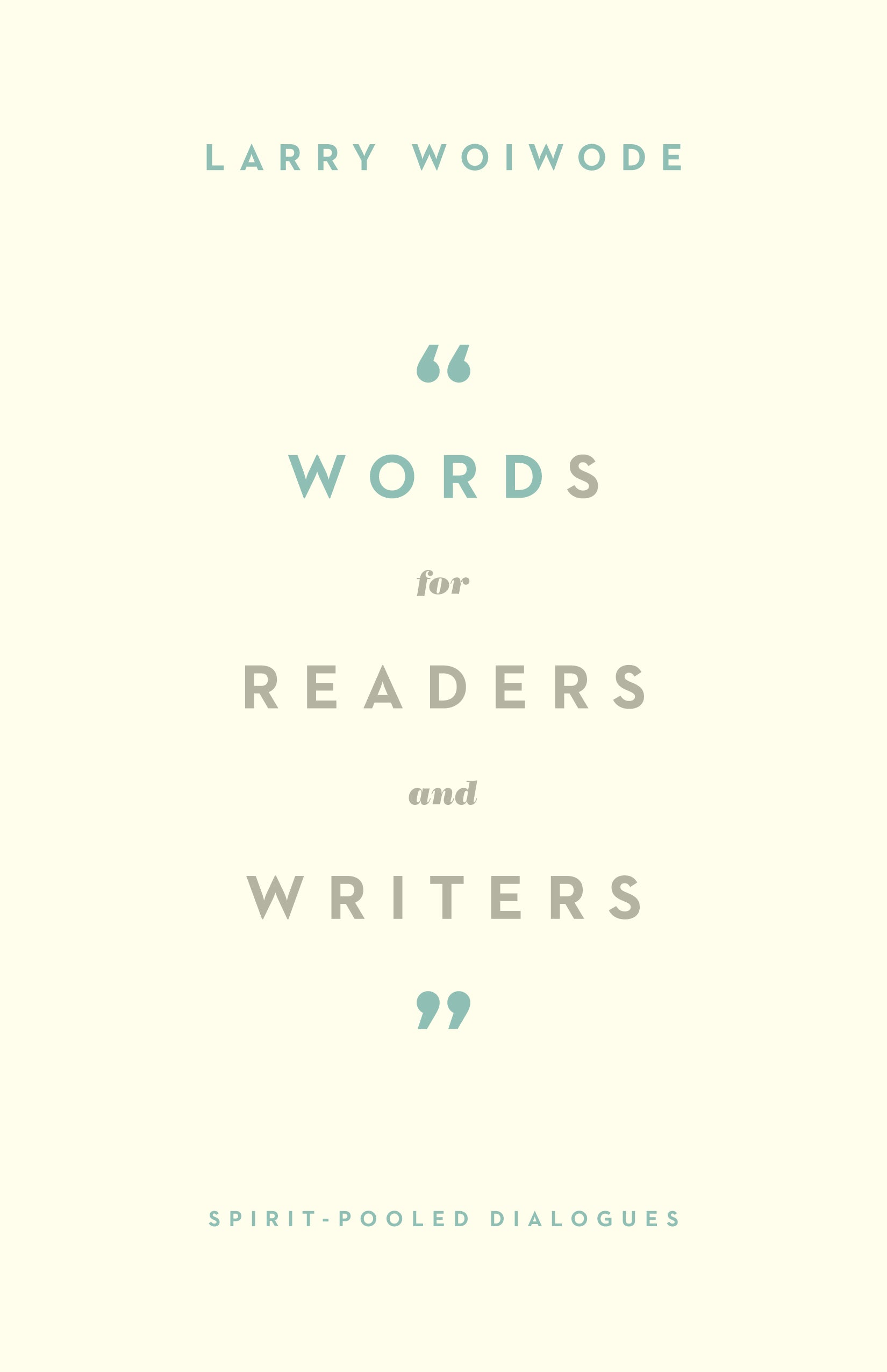 Words For Readers and Writers