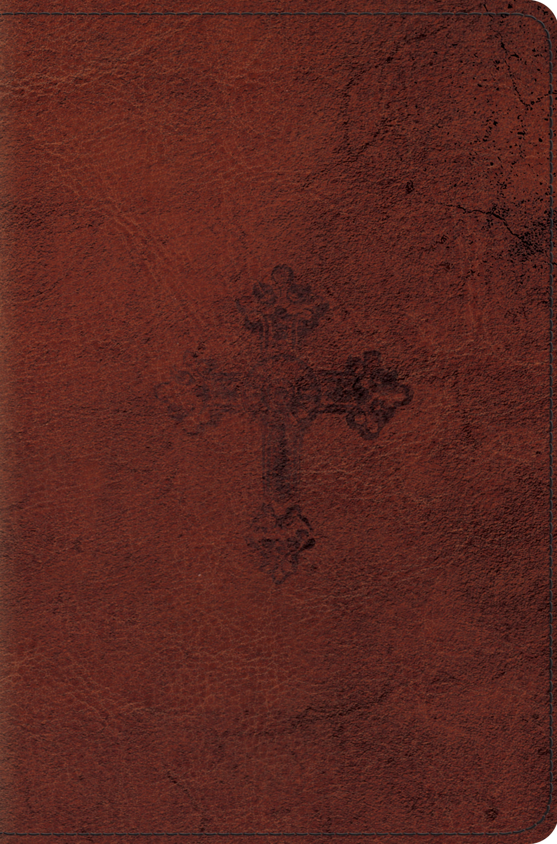 ESV Compact Trutone Walnut Weathered Cross Design (Black Letter Edition)