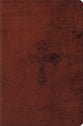ESV Compact Trutone Walnut Weathered Cross Design (Black Letter Edition)