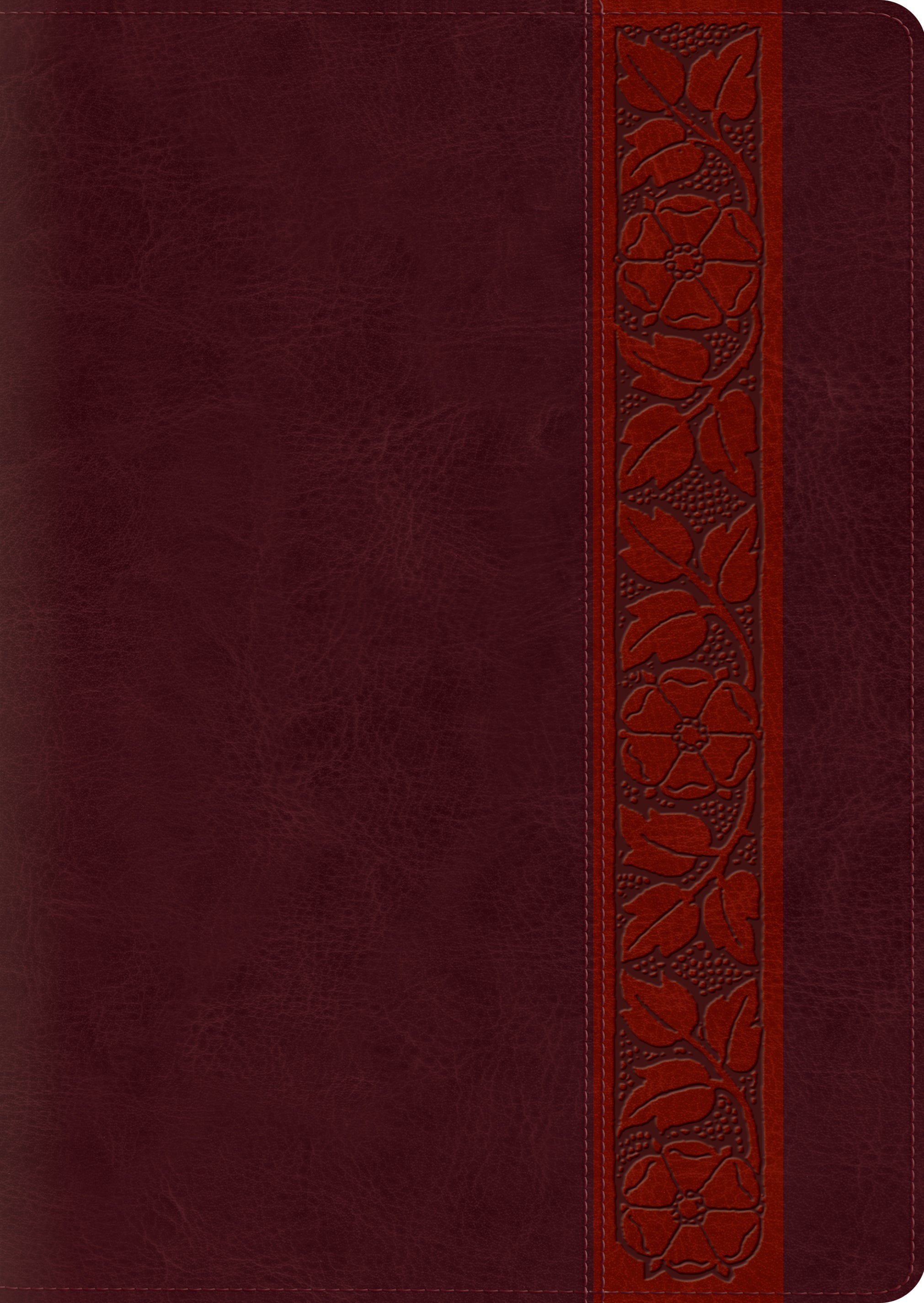ESV Study Bible Large Print Mahogany Trellis Design (Black Letter Edition)