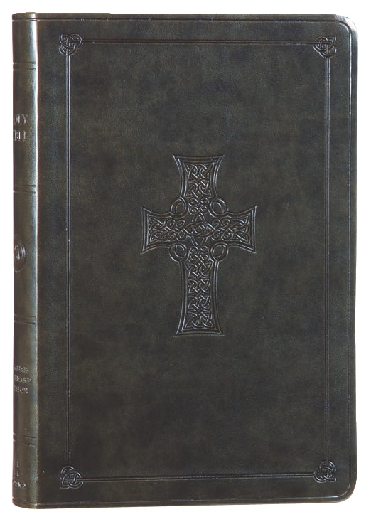 ESV Large Print Value Thinline Bible Olive Celtic Cross (Black Letter Edition)