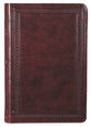 ESV Large Print Value Thinline Bible Mahogany Border (Black Letter Edition)