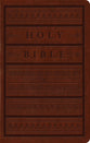 ESV Large Print Personal Size Bible Brown Engraved Mantel Design Red Letter Edition
