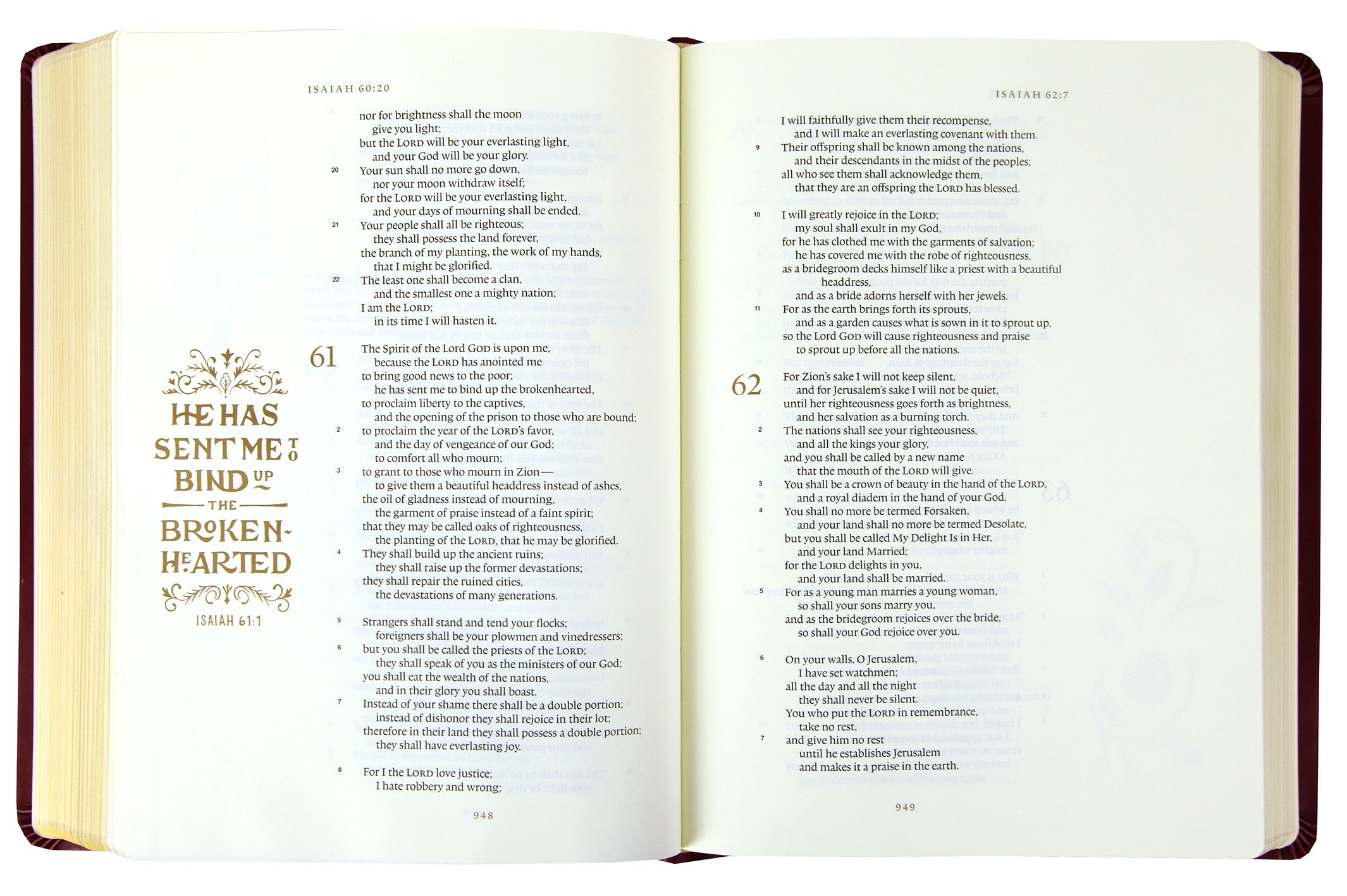 ESV Illuminated Bible Art Journaling Edition Burgundy (Black Letter Edition)
