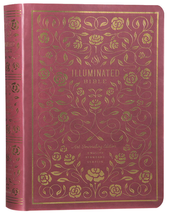 ESV Illuminated Bible Art Journaling Edition Burgundy (Black Letter Edition)