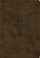 ESV Student Study Bible Olive Celtic Cross Design (Black Letter Edition)