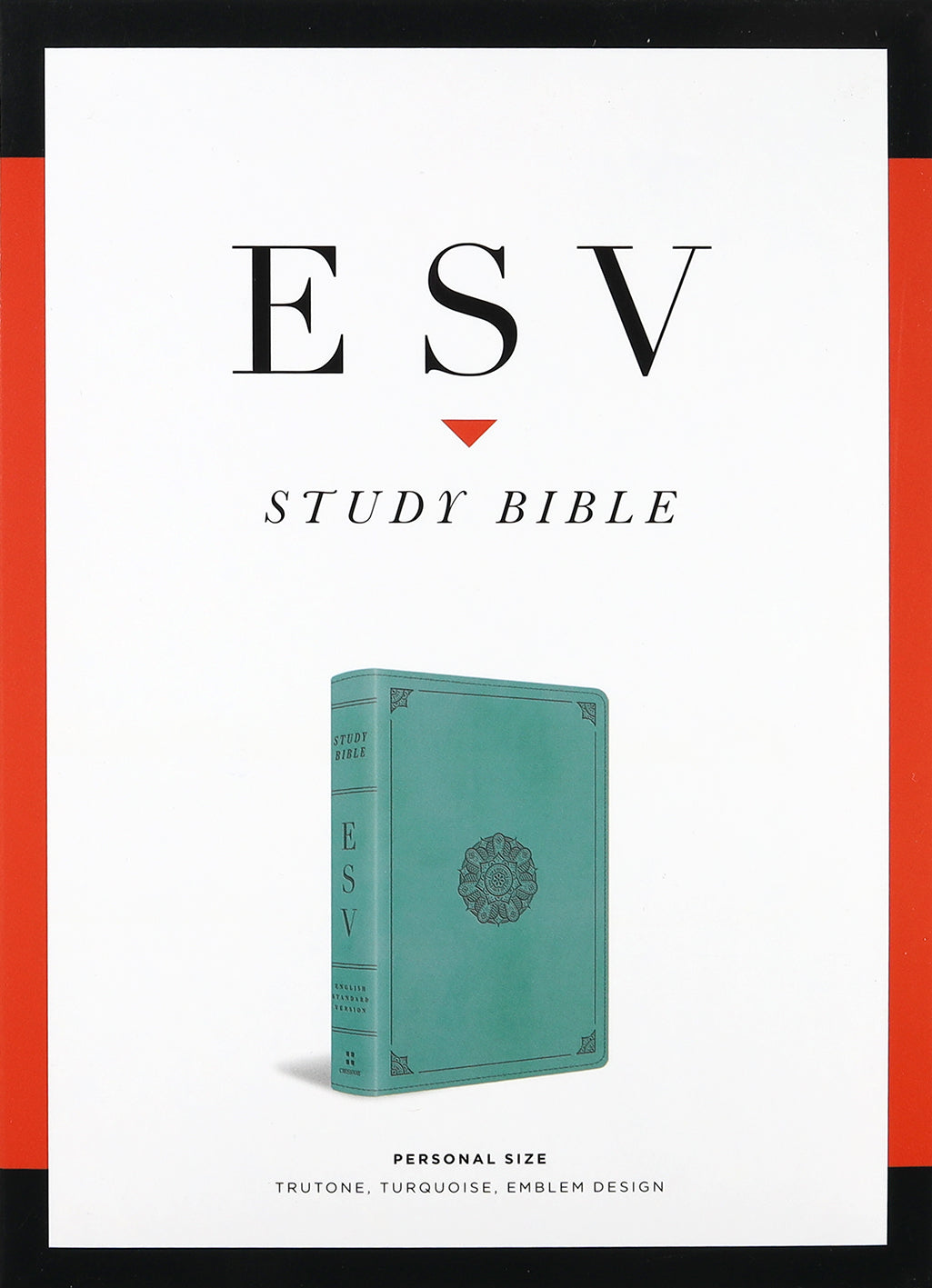 ESV Study Bible Personal Size Turquoise Emblem Design (Black Letter Edition)