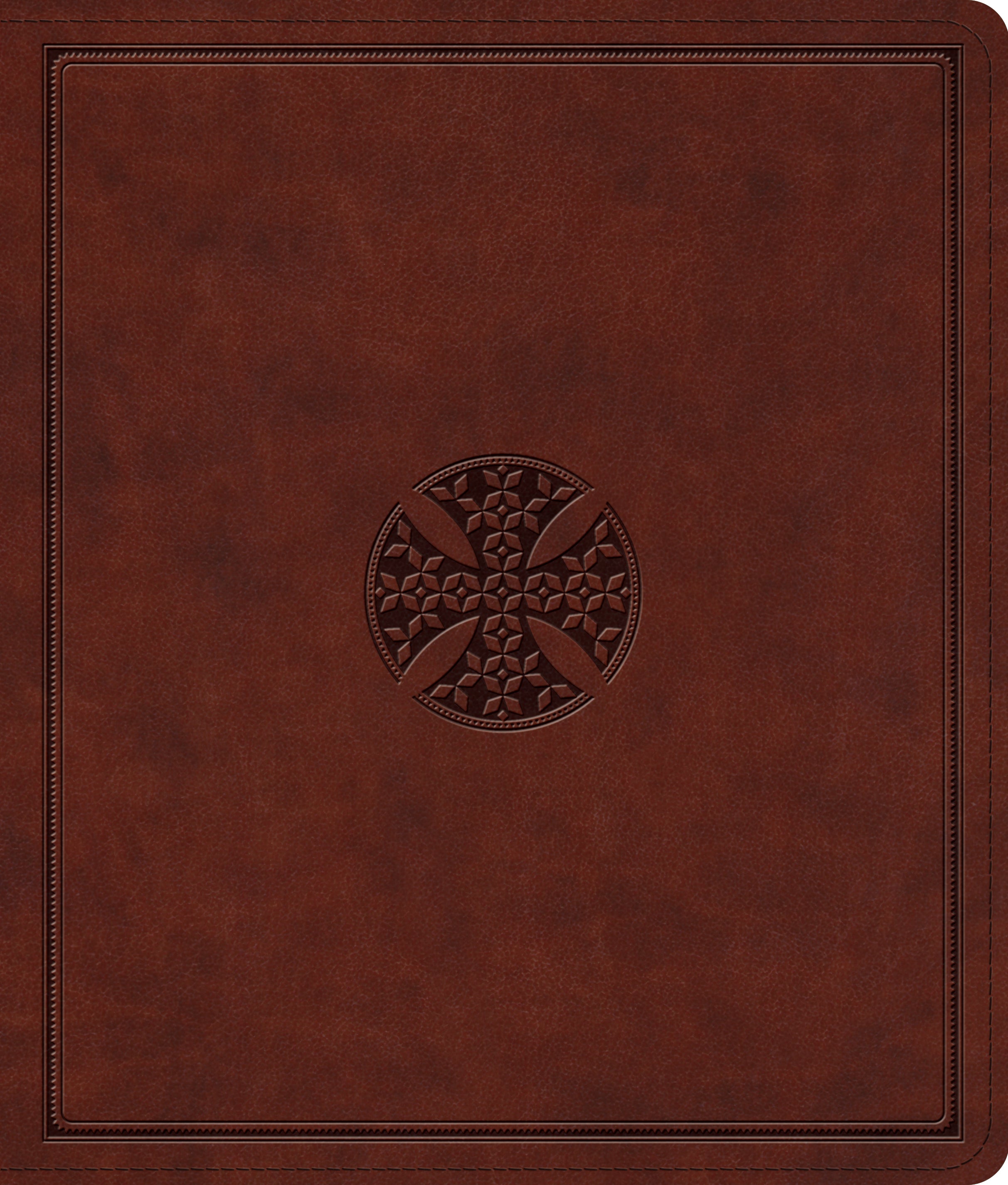 ESV Journaling Bible Brown Mosaic Cross Design (Black Letter Edition)