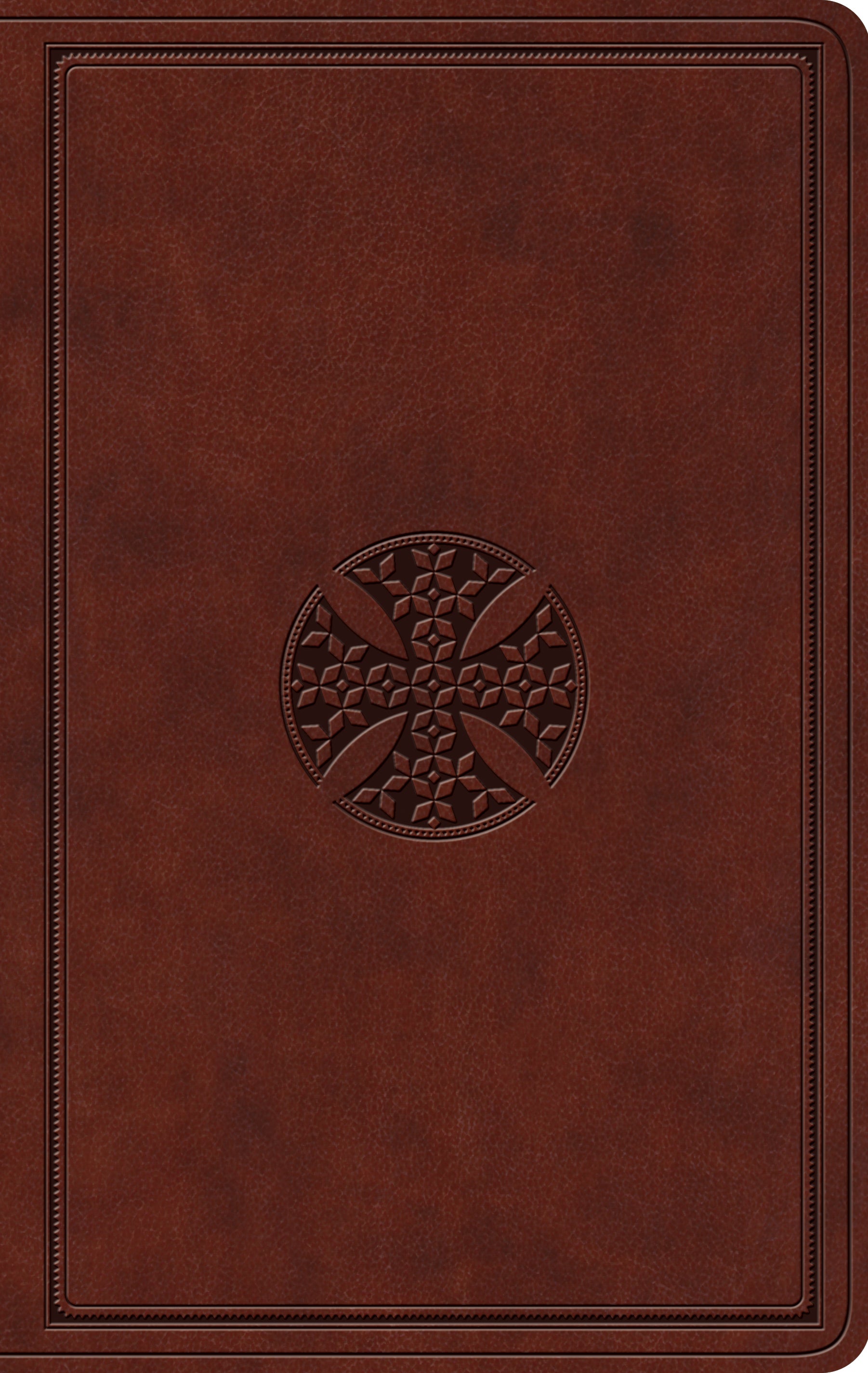 ESV Value Thinline Bible Brown Mosaic Cross Design (Black Letter Edition)