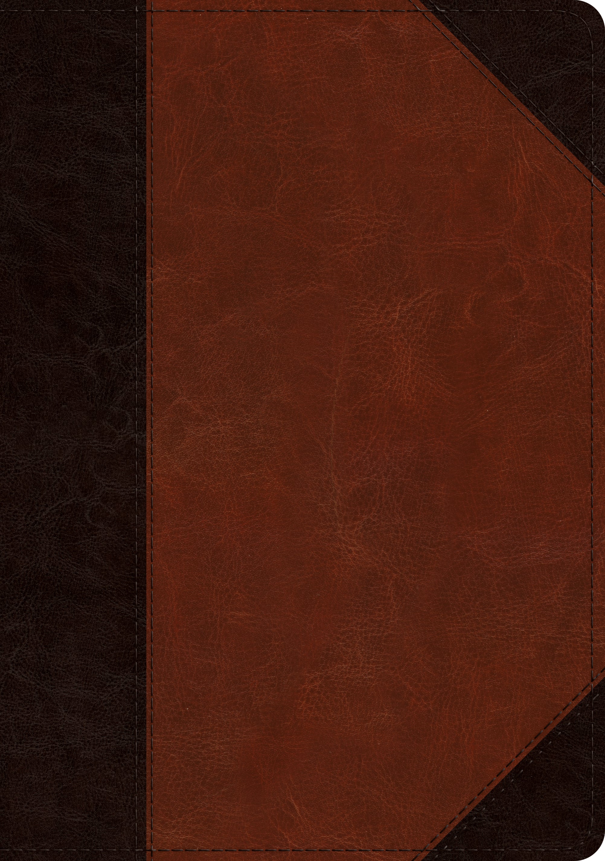 ESV Large Print Wide Margin Bible Brown/Cordovan Portfolio Design (Black Letter Edition)