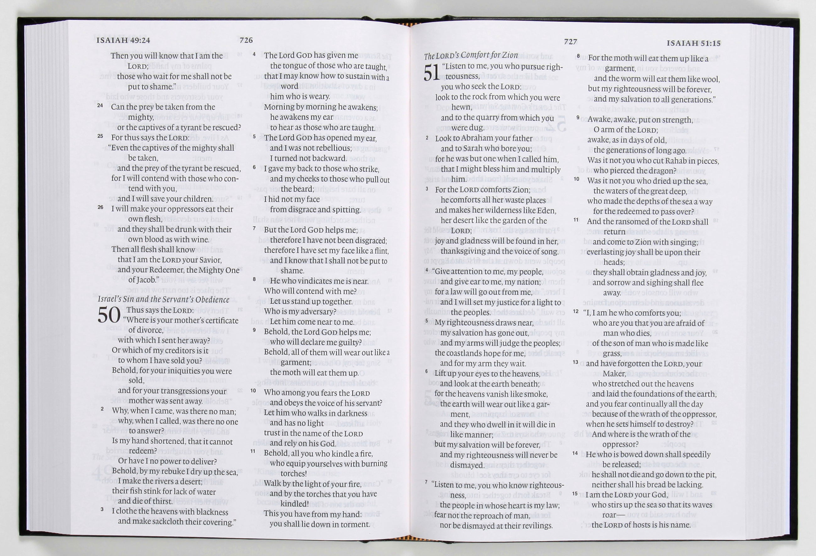 ESV Pew and Worship Bible Large Print Black (Black Letter Edition)