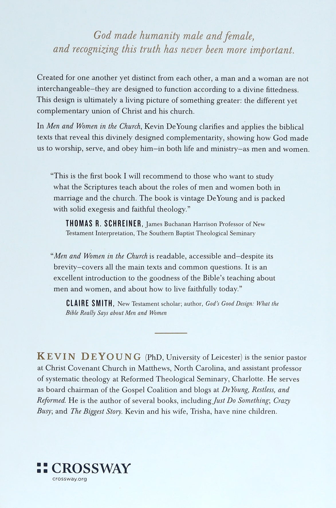 Men and Women in the Church: A Short, Biblical, Practical Introduction