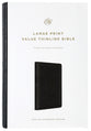 ESV Large Print Value Thinline Bible Navy Mosaic Cross Design (Black Letter Edition)