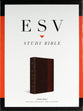 ESV Study Bible Large Print Mahogany Trellis Design Indexed (Black Letter Edition)