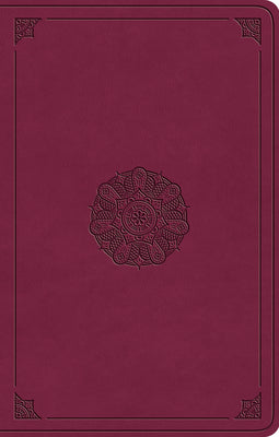 ESV Premium Gift Bible Raspberry Emblem Design